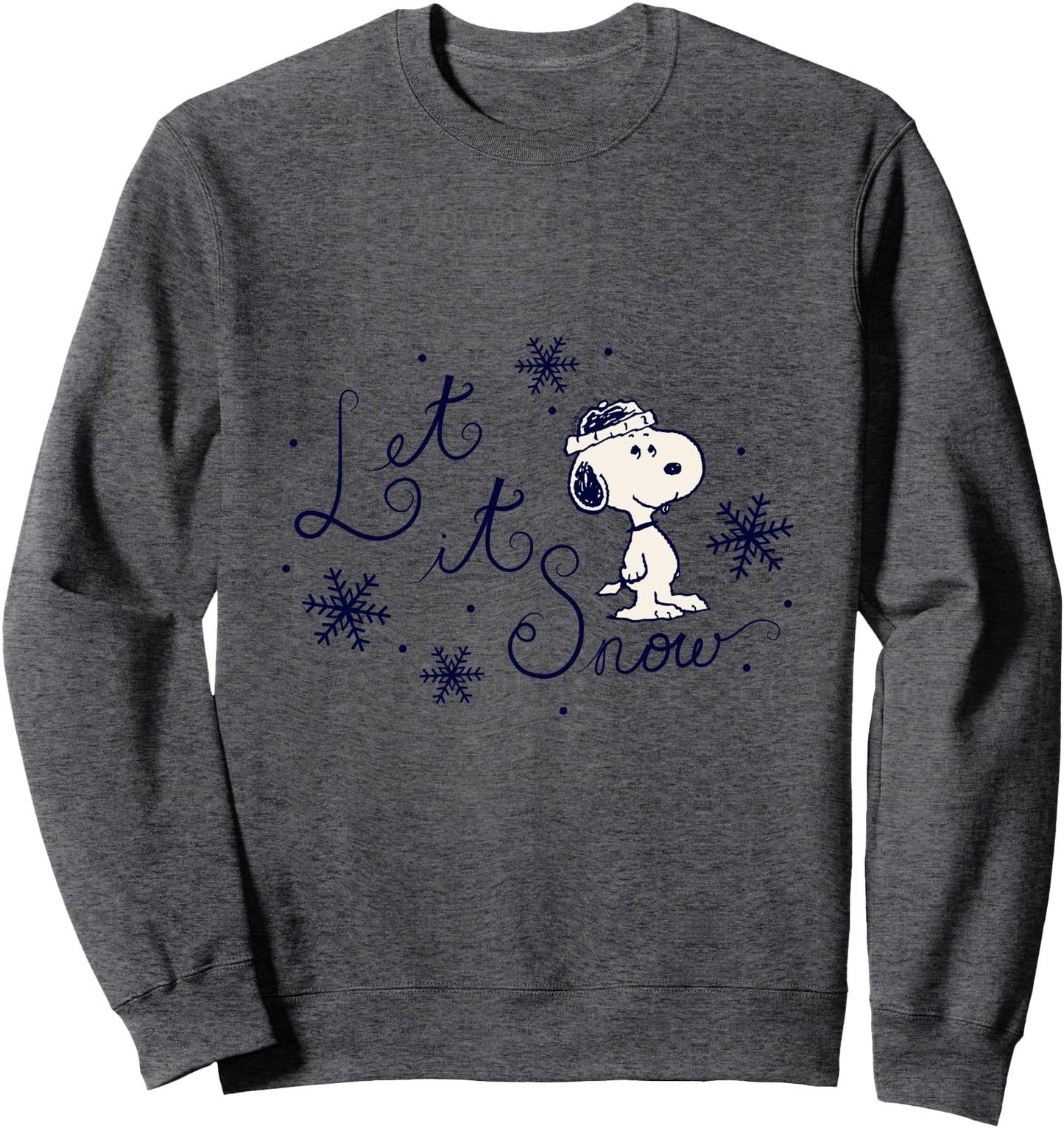 Peanuts - Snoopy Snowflakes Let It Snow Sweatshirt