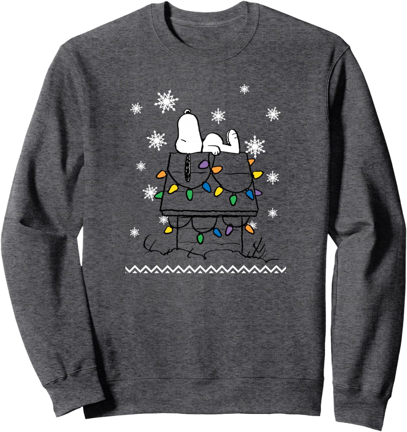 Peanuts Holiday Snoopy House Lights Sweatshirt