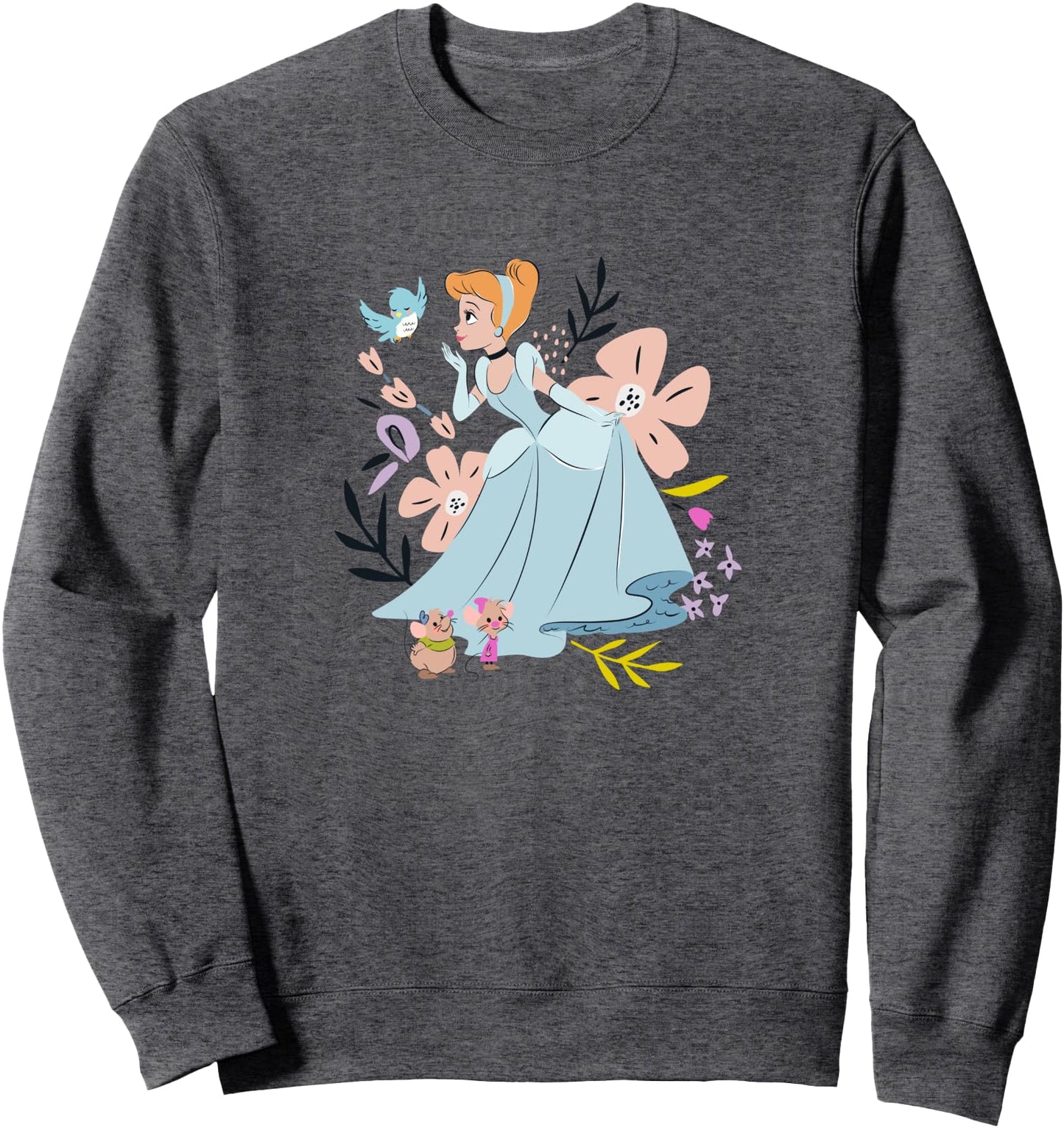 Disney Cinderella & Friends Princess Floral Vintage Icons Sweatshirt