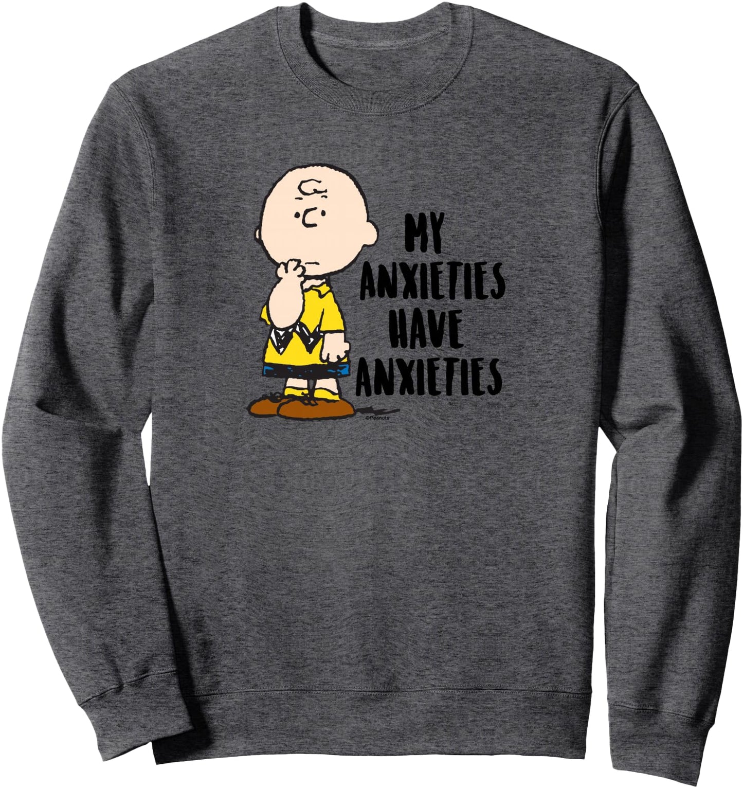 Peanuts - Charlie Brown My Anxieties Have Anxieties Sweatshirt