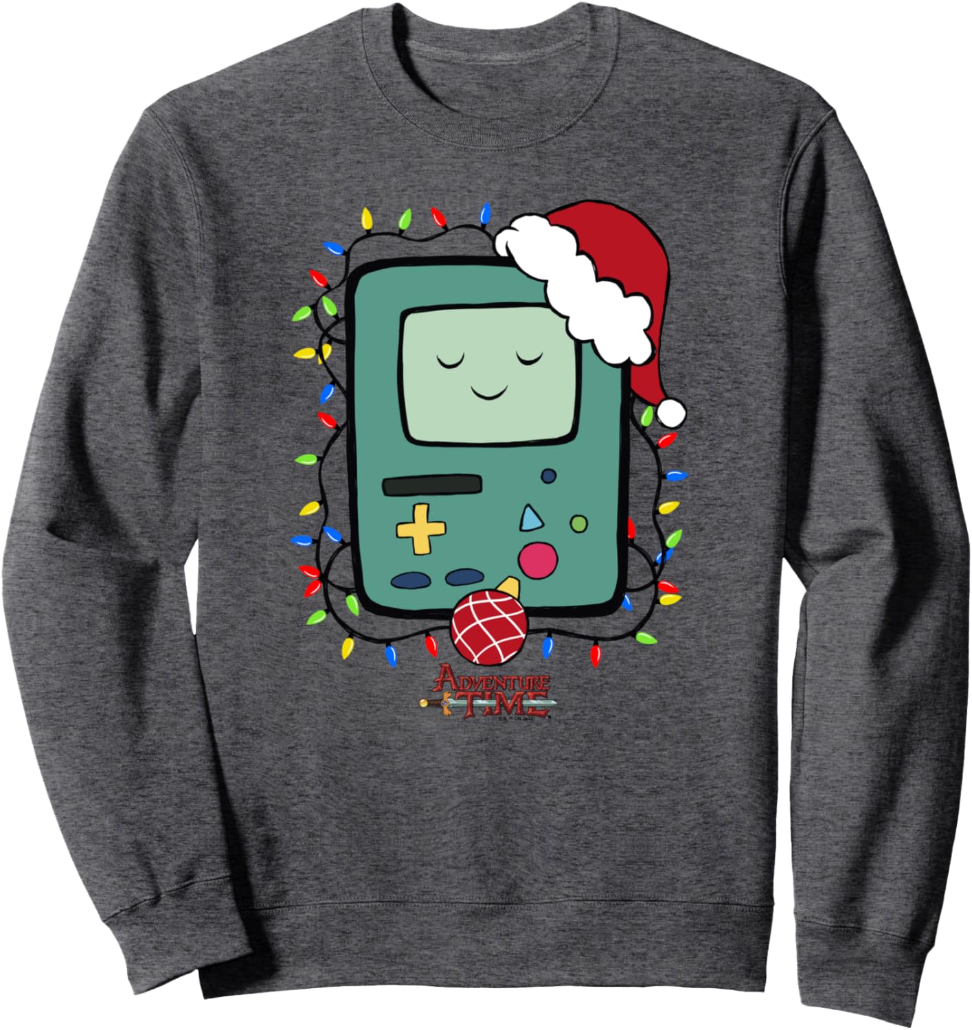 Adventure Time Christmas Light Up BMO Sweatshirt