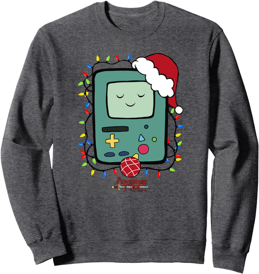 Adventure Time Christmas Light Up BMO Sweatshirt