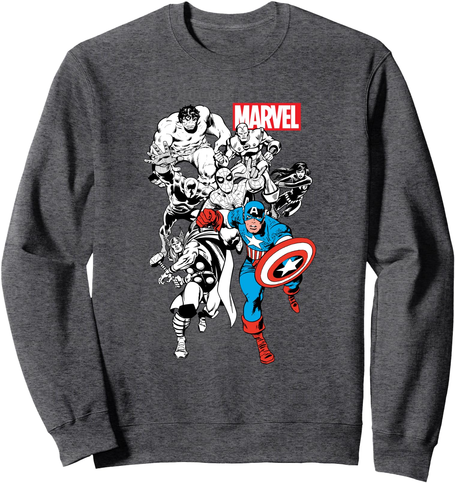 Marvel Comics Avengers Heroes Classic Pose Sweatshirt