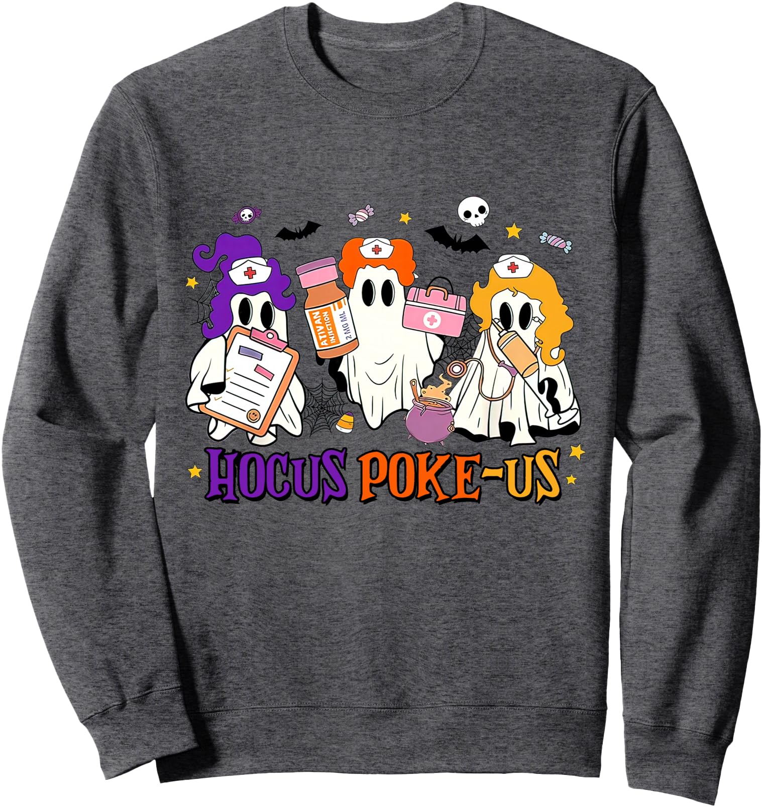 Hocus Poke-us Nurse Halloween Nurse Hocus Pocus Outfit Sweatshirt