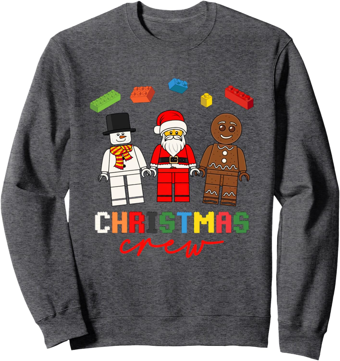 Christmas Crew Building Blocks Bricks Funny Kids Brick Toys Sweatshirt