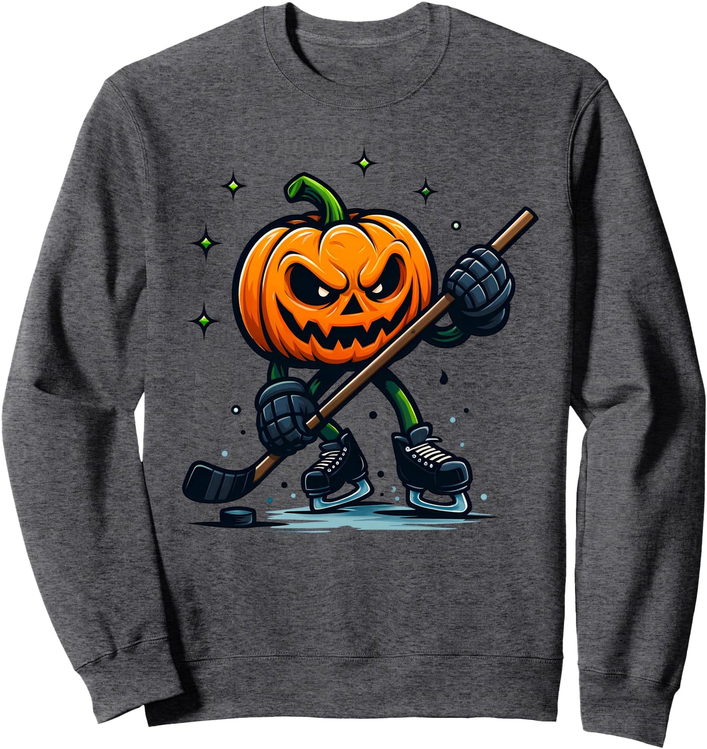 Halloween Scary Pumpkin Hockey Lovers October 31 Boo Vibes Sweatshirt