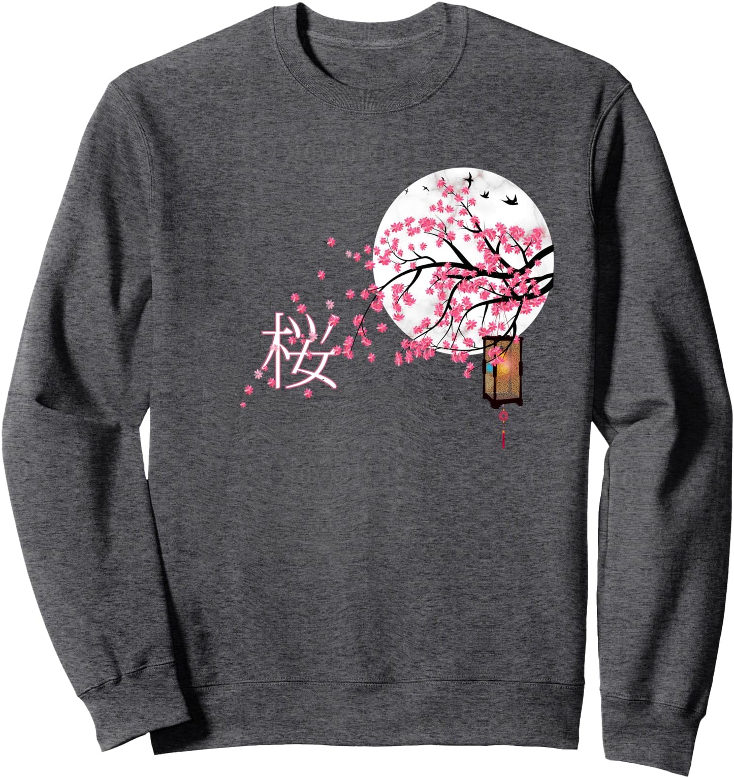 Sakura Cherry Blossom Japanese Graphical Art Flower Sweatshirt