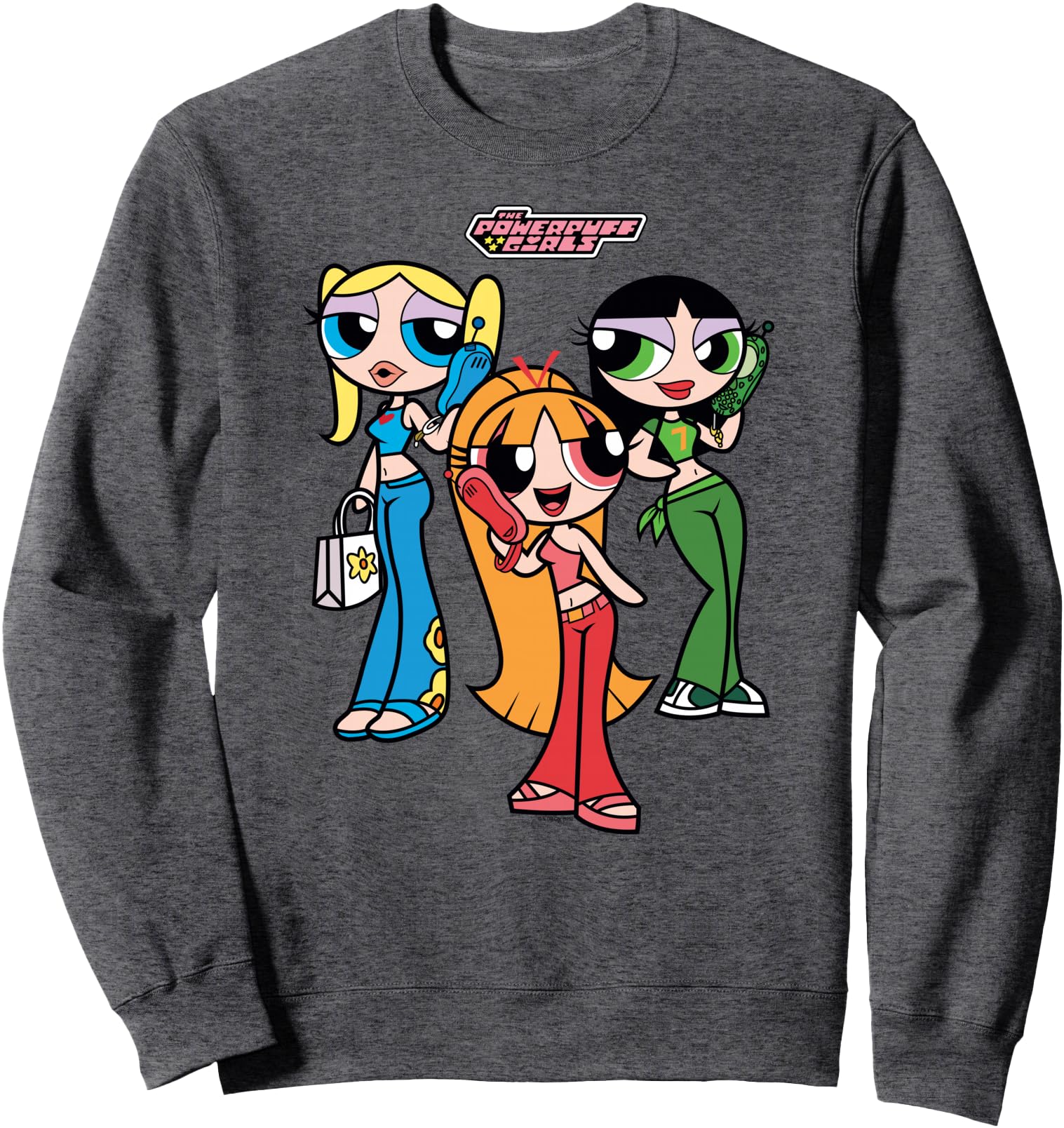 The Powerpuff Girls Teen Girl Group Cute Cartoon Sweatshirt