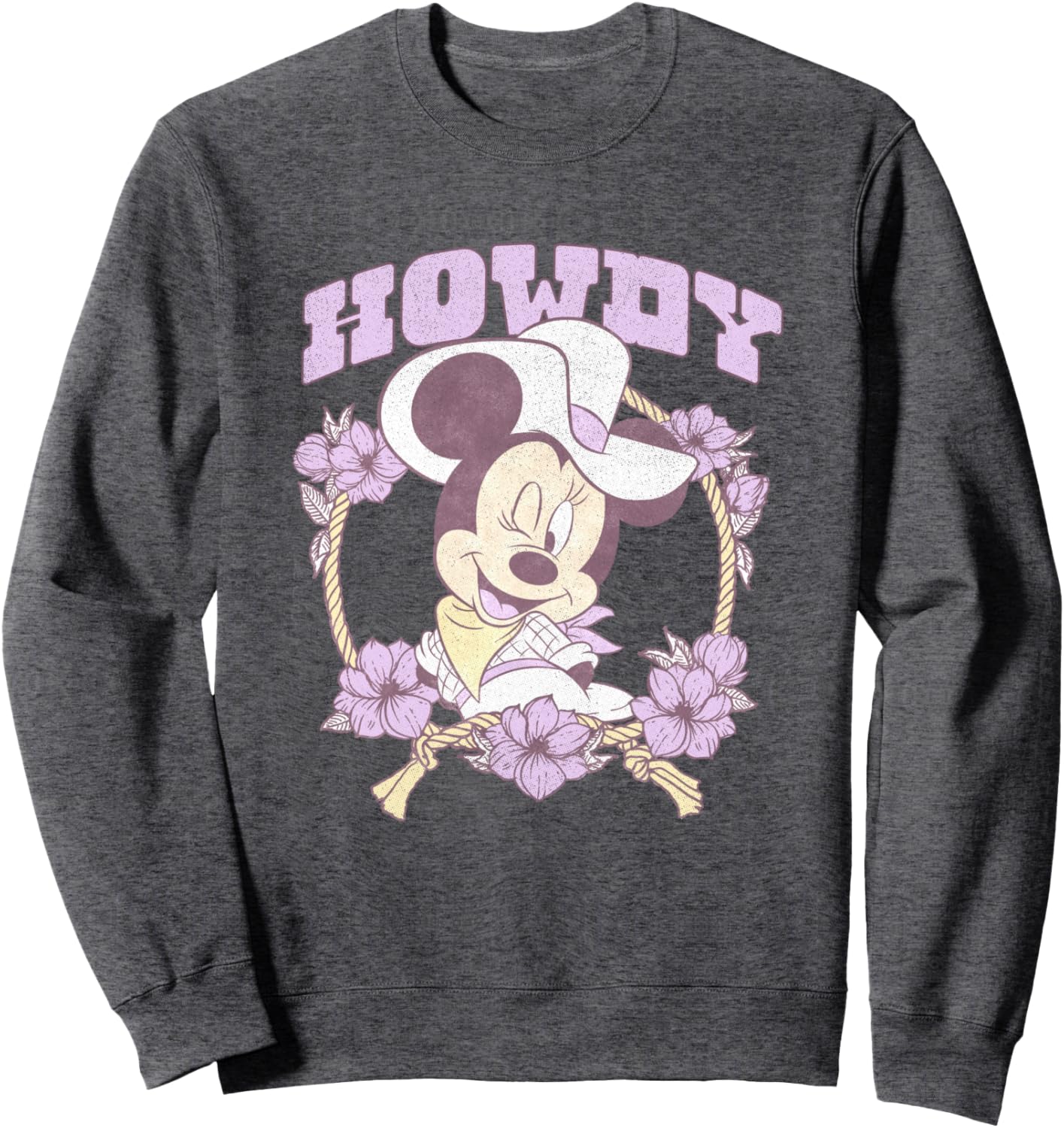 Disney Minnie Mouse Cute Cowgirl Minnie Vintage Big Logo Sweatshirt