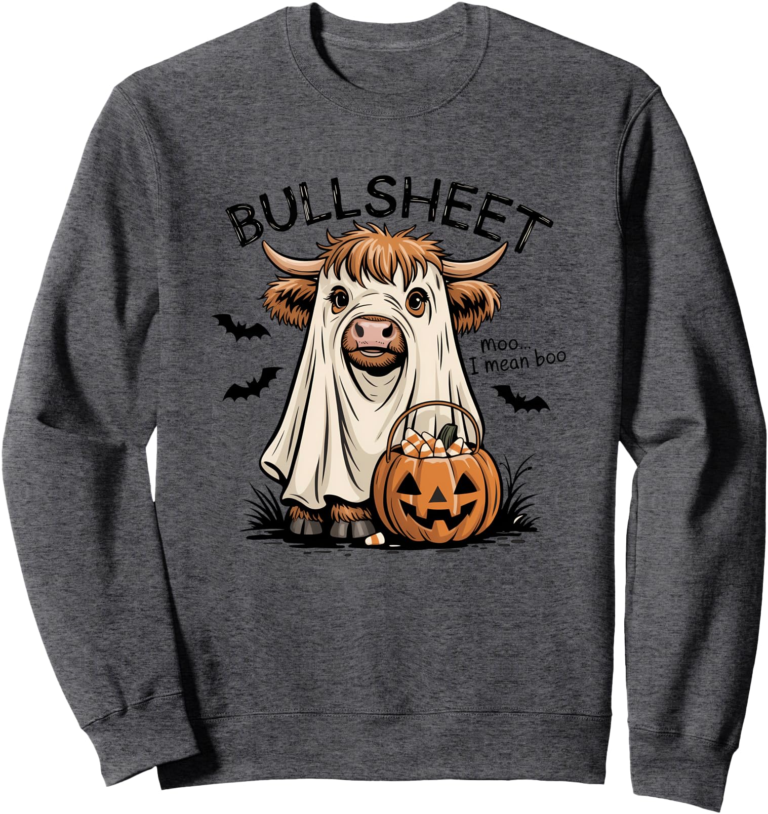 Halloween Bull Sheet Ghost Costume Fun Sweatshirt