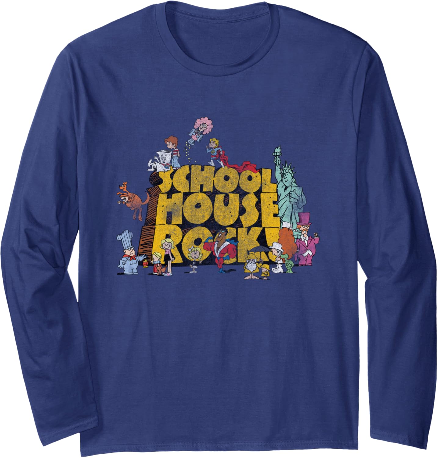 Ripple Junction x Schoolhouse Rock Classic Cartoon Show Logo Long Sleeve