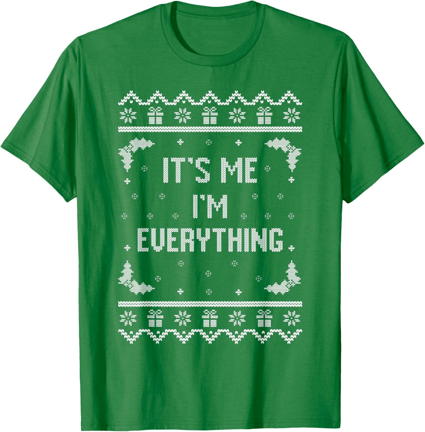 Funny Couples Matching Christmas Shirts Xmas Ugly Green Winter Classic Fit Long Sleeve Cotton Blend U-Neck T-Shirt Small