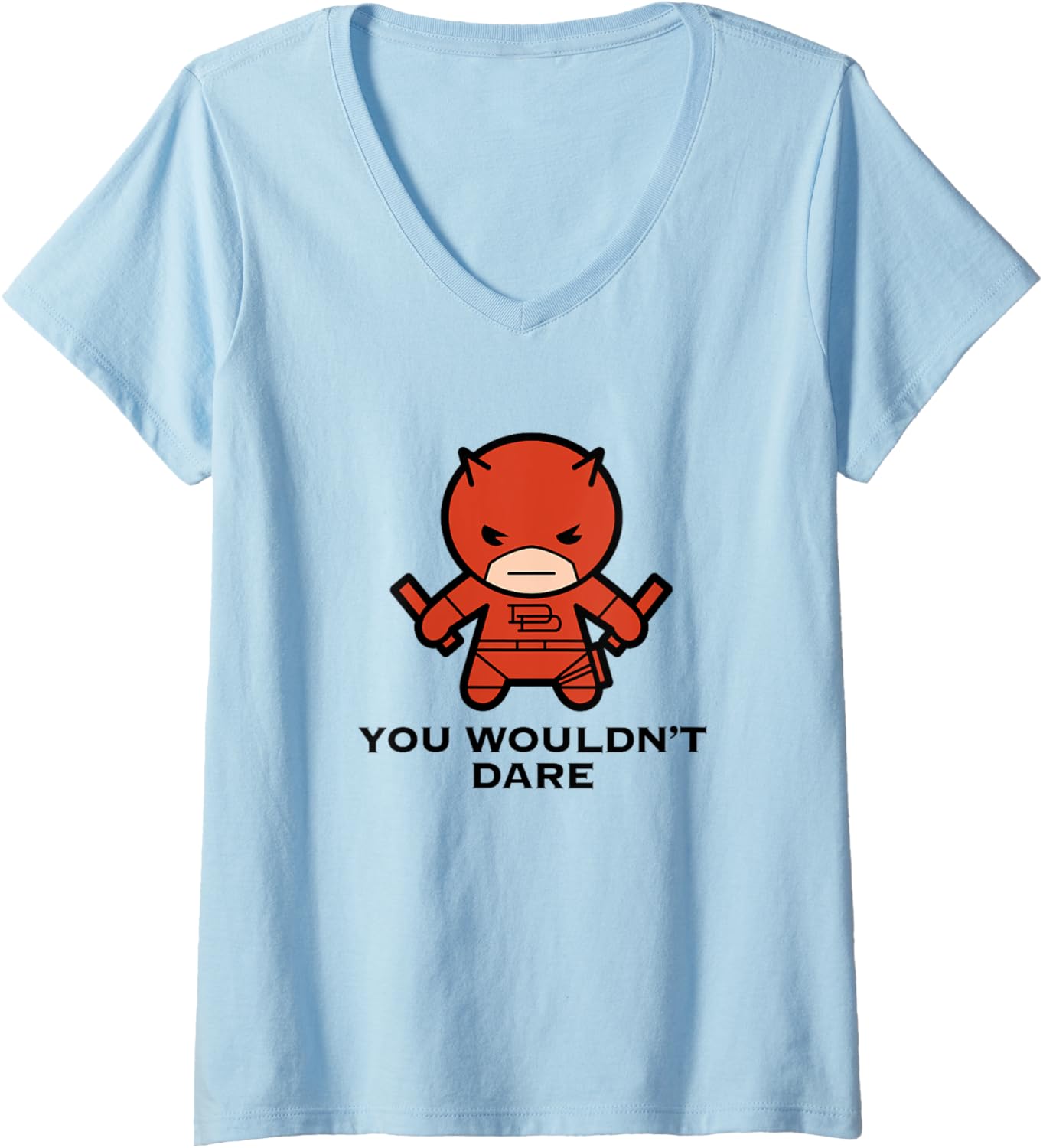 Marvel Kawaii You Wouldn't Dare Chibi Daredevil Portrait V-Neck