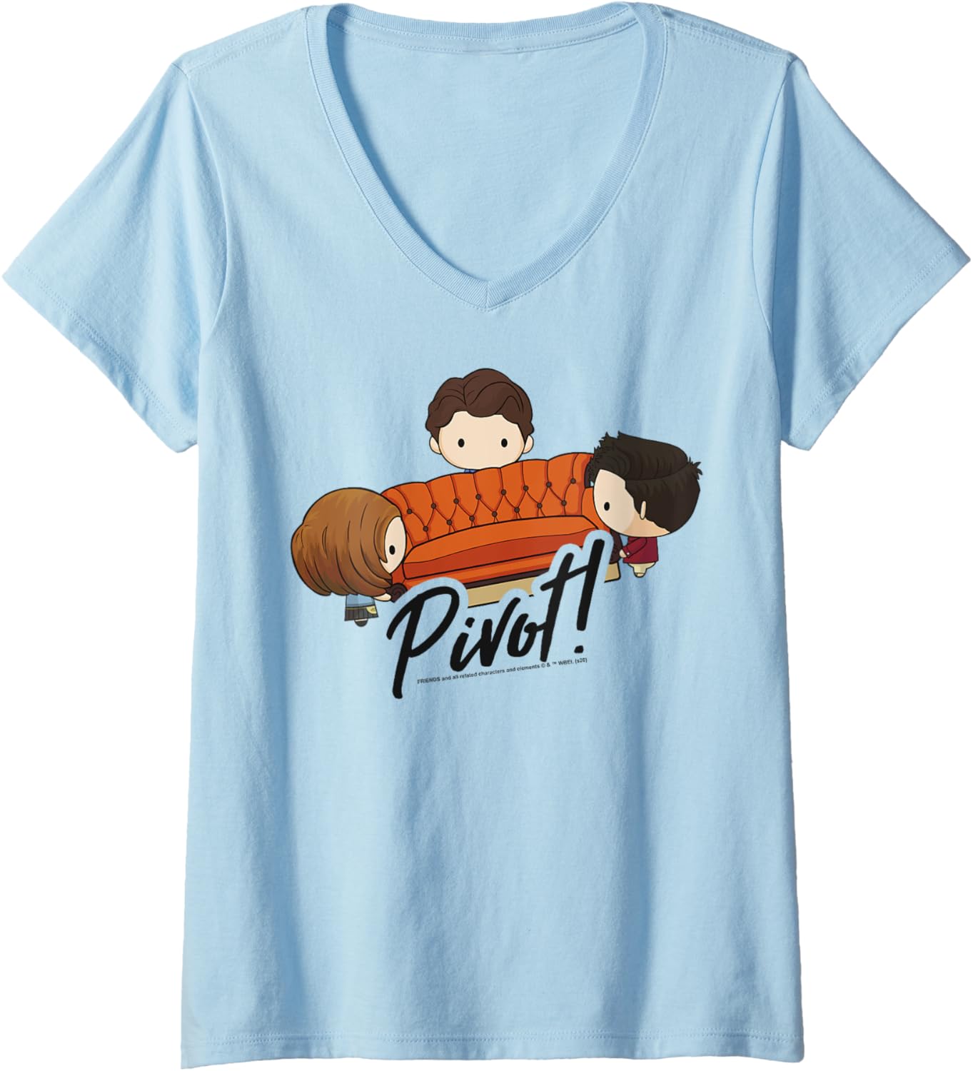 Friends Chibi Pivot Portrait V-Neck