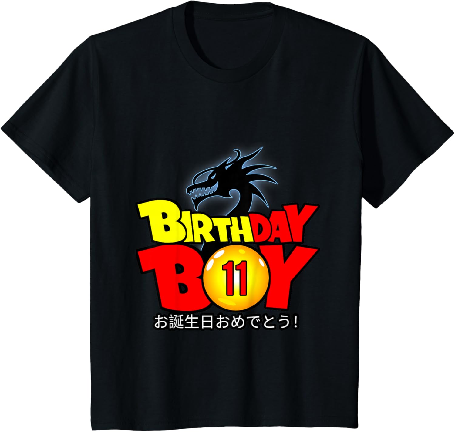 Kids 11 Year Old 11th Dragon Anime Style Birthday Gift For Boys