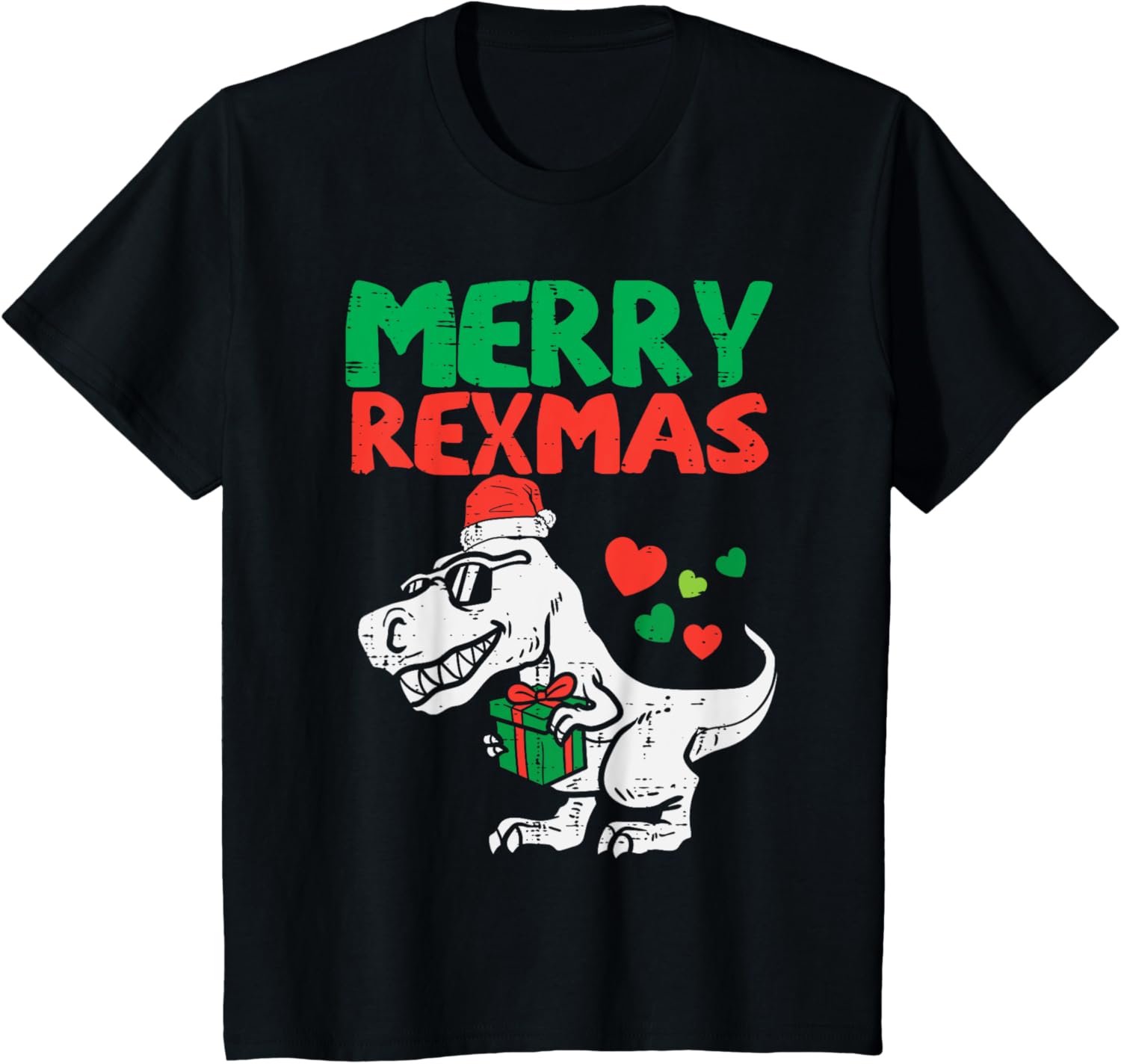Kids Merry Rexmas Santa Trex Dino Toddler Boys Christmas Kids