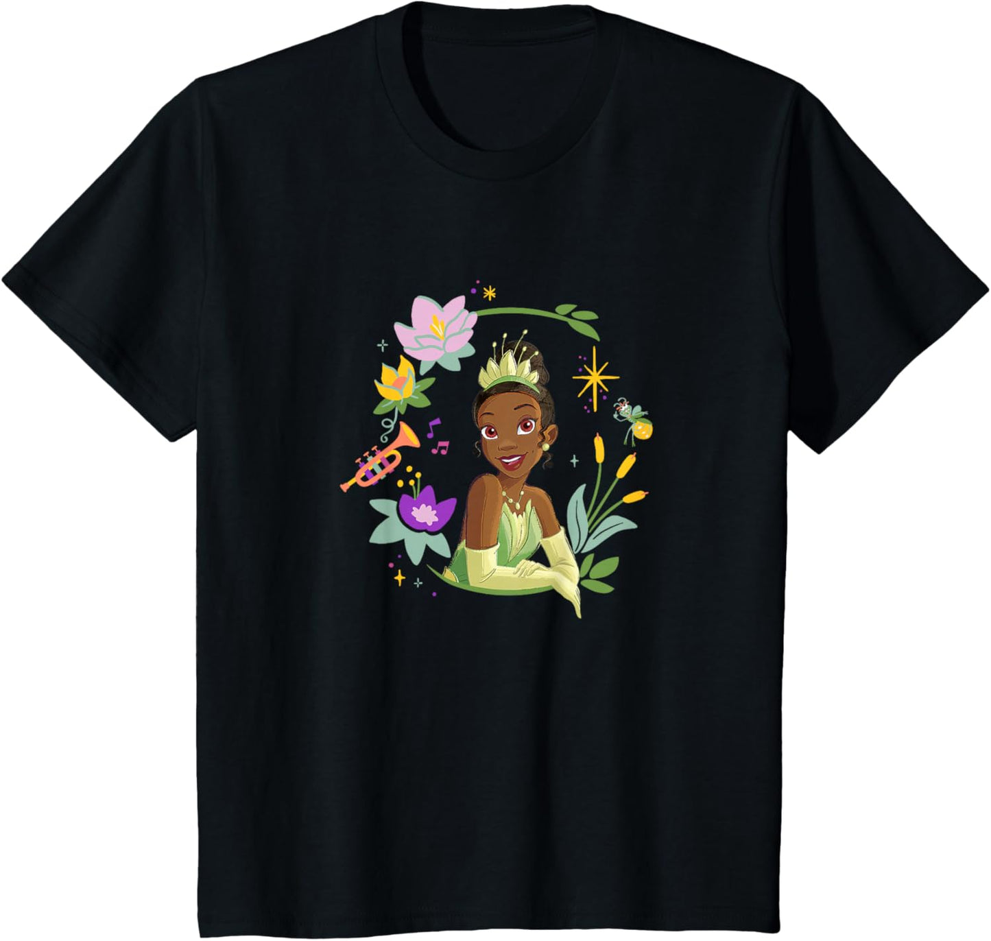 Kids Disney The Princess And The Frog Tiana Floral Chibi Portrait