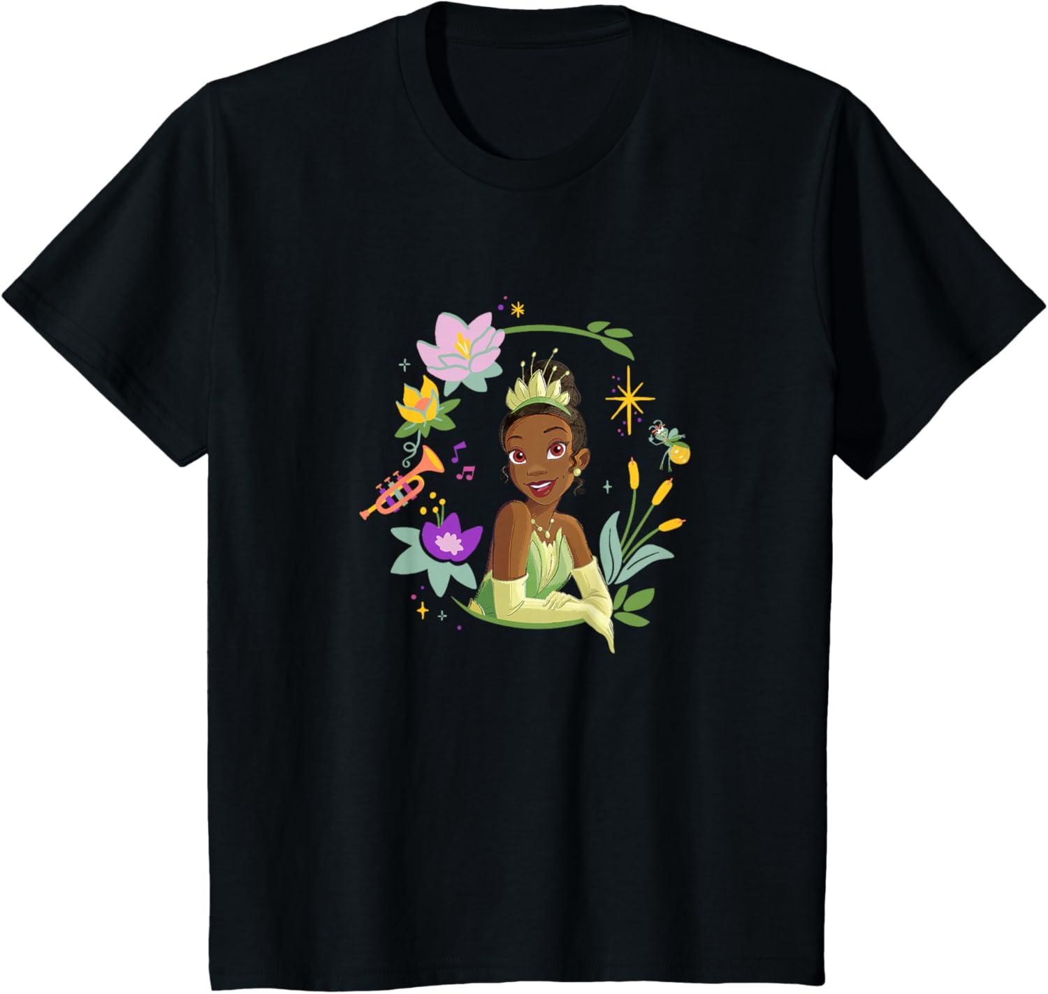Kids Disney The Princess And The Frog Tiana Floral Chibi Portrait