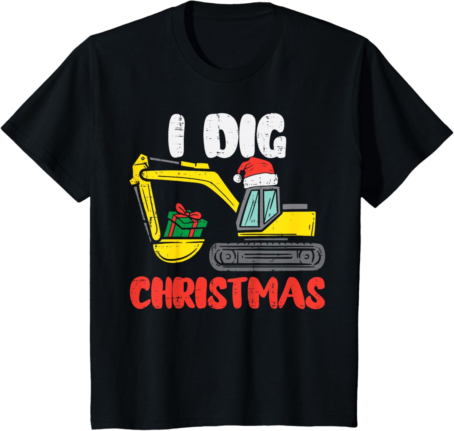 Kids I Dig Christmas Excavator Xmas PJs Toddler Boys Kids Pajamas