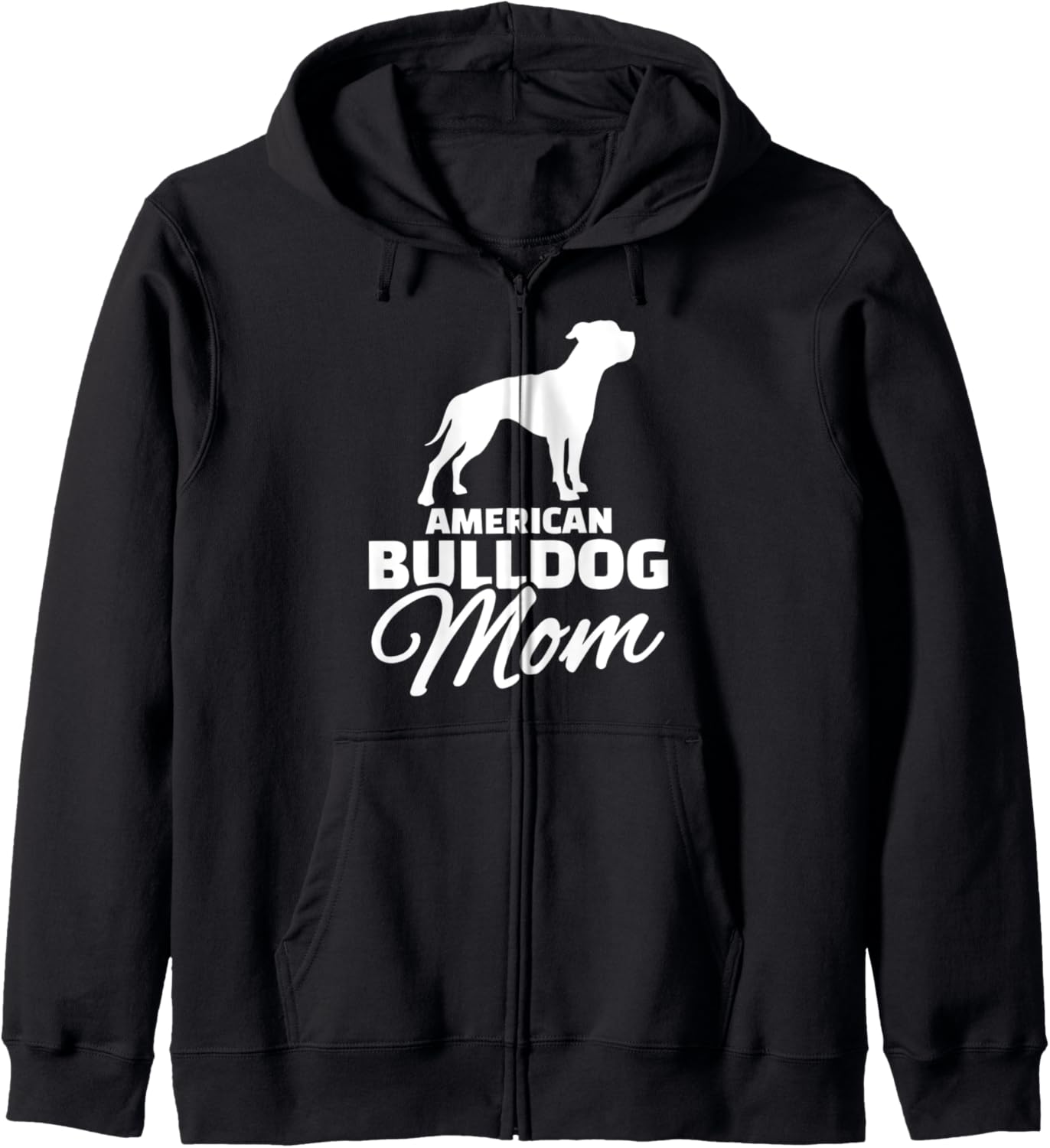 American bulldog mom Zip Hoodie
