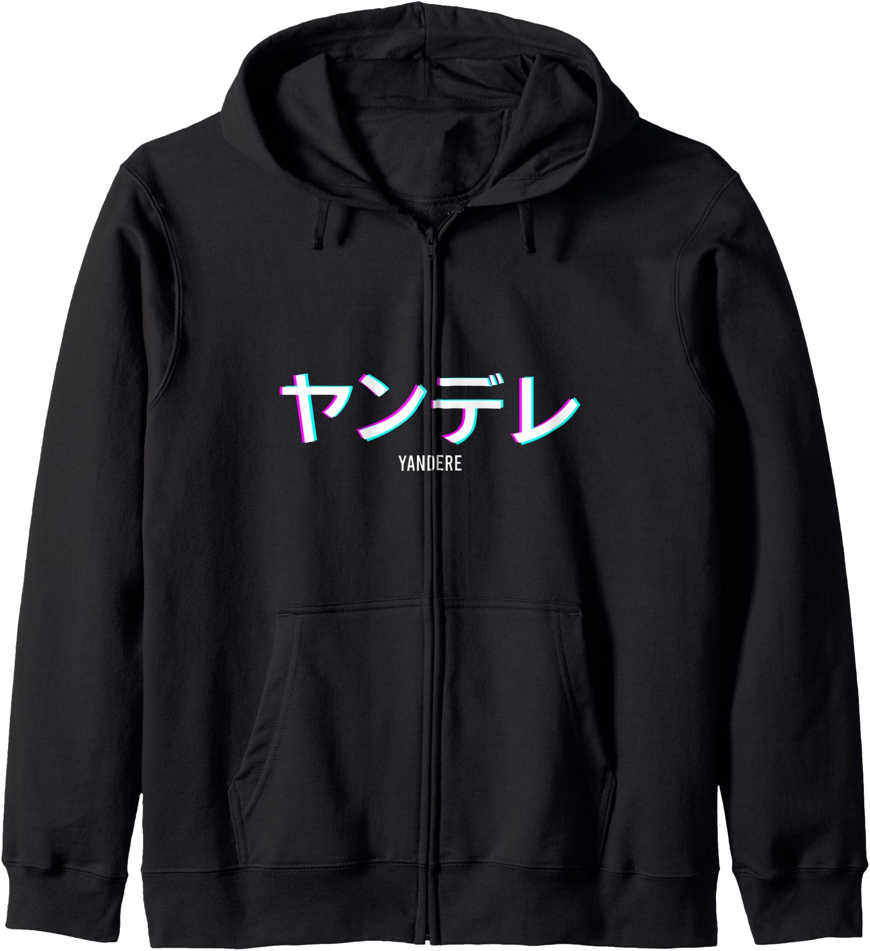 Yandere Vaporwave Aesthetic Anime Japanese Zip Hoodie