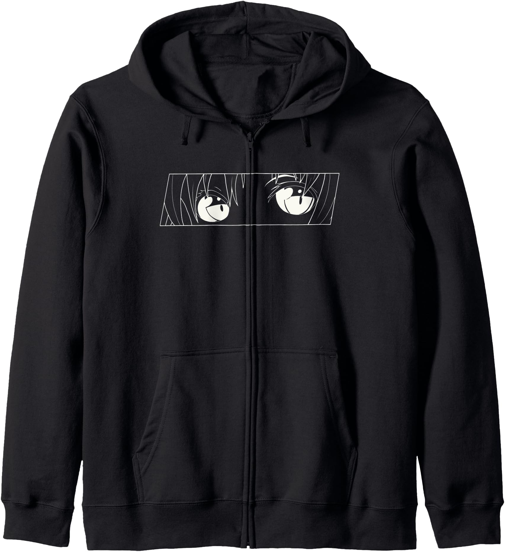 Cute Clean White Anime Eyes Hoodie