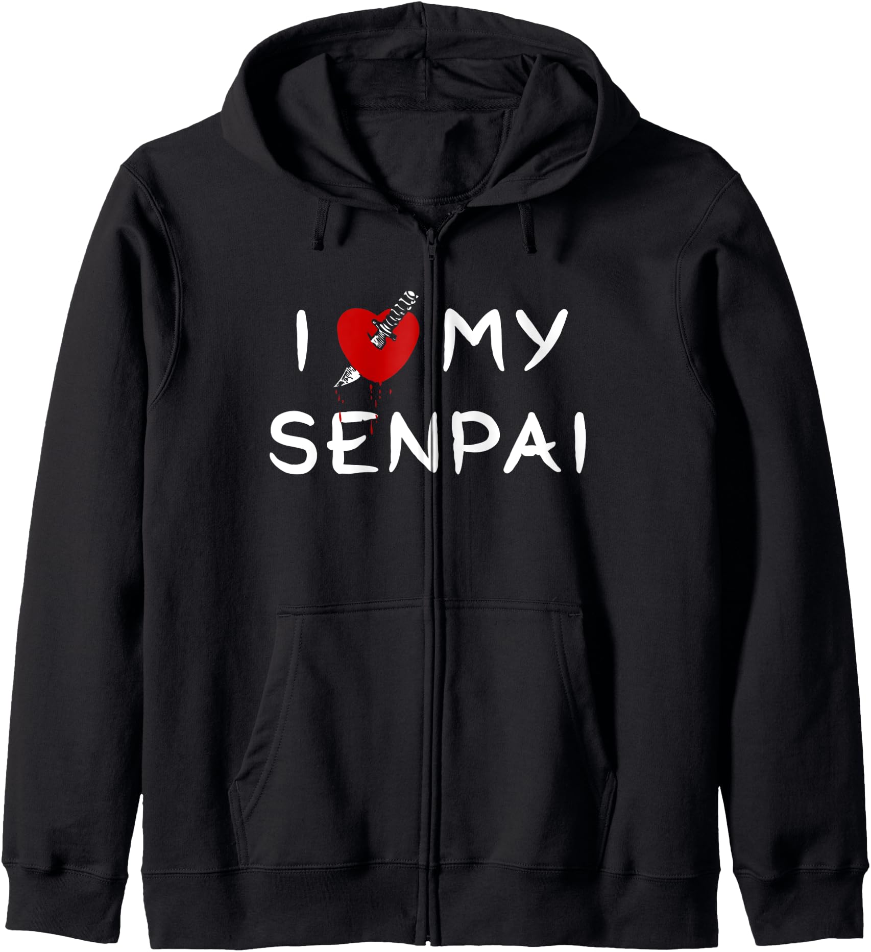 Yandere I Love My Senpai Anime For Otakus Hoodie