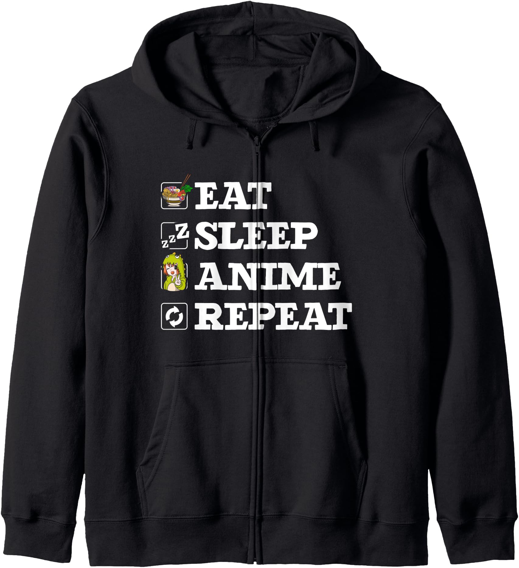 Kawaii Japanese Manga Otaku Bowl Of Ramen Noodles Anime Hoodie