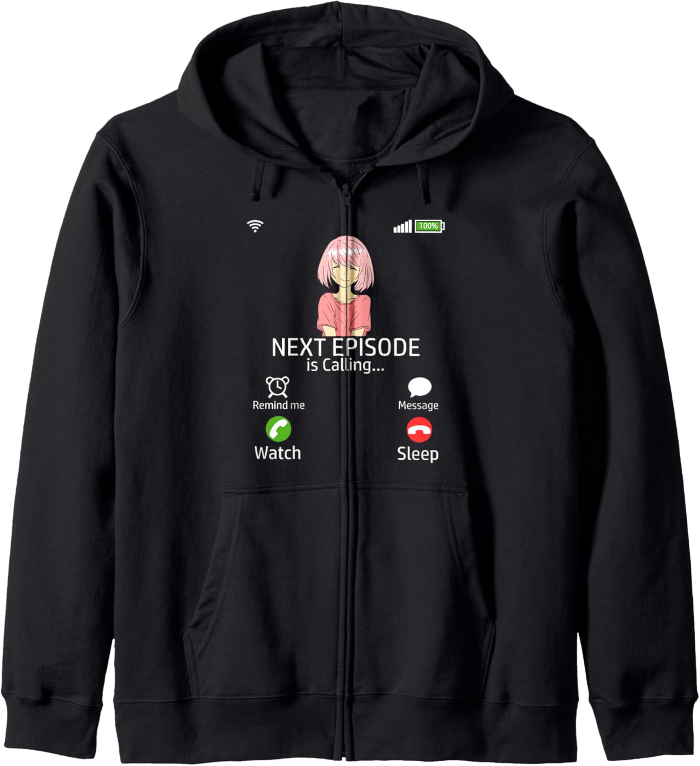 Next Epsiode ANIME MANGA Senpai Phone Otaku Cosplay Anime Hoodie