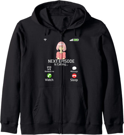 Next Epsiode ANIME MANGA Senpai Phone Otaku Cosplay Anime Hoodie