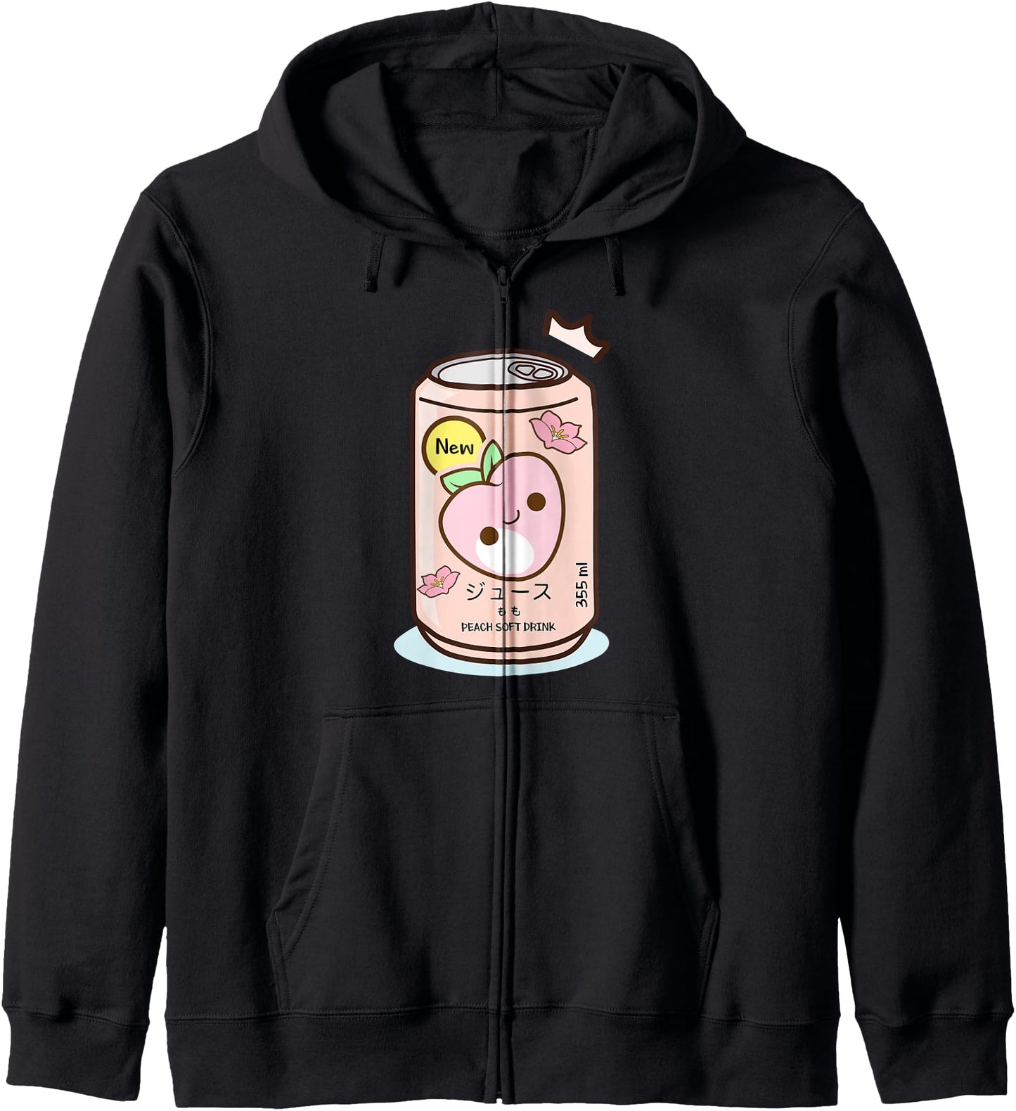 Funny Japanese Aesthetic Peach Juice Shirt Otaku Anime Gift Hoodie