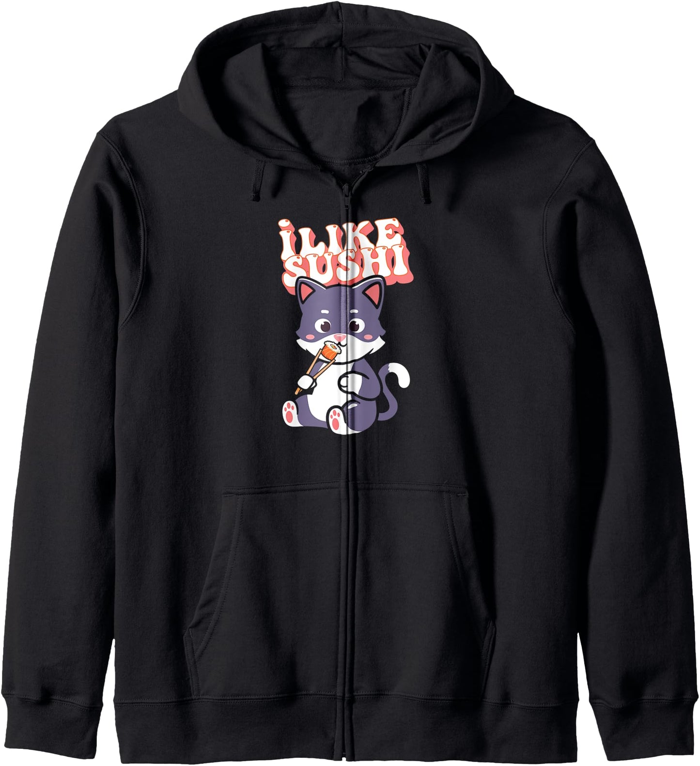 Cute Kawaii Sushi Cat Funny Pet Japan Food Art Kawaii Anime Hoodie