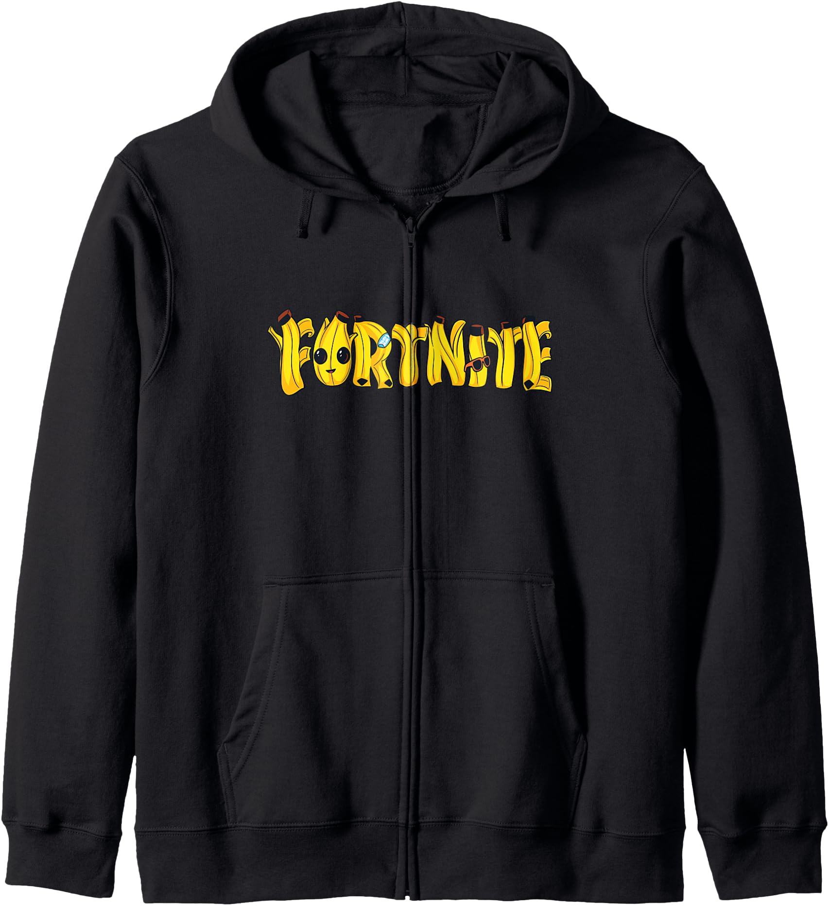 Fortnite Peely Stylized Logo Zip Hoodie