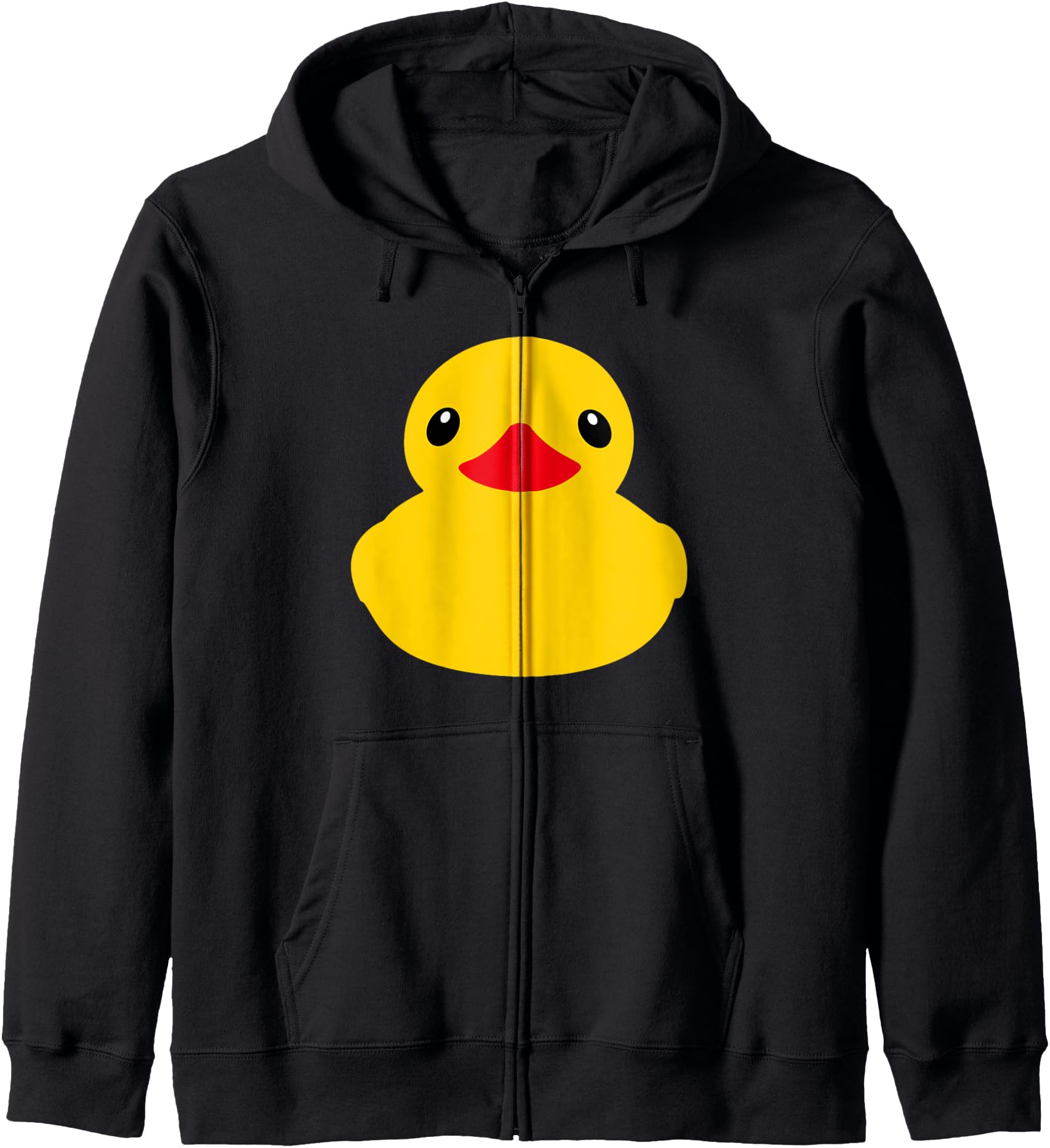Cute Duck Designs - Yellow Rubber Ducky Zip Hoodie