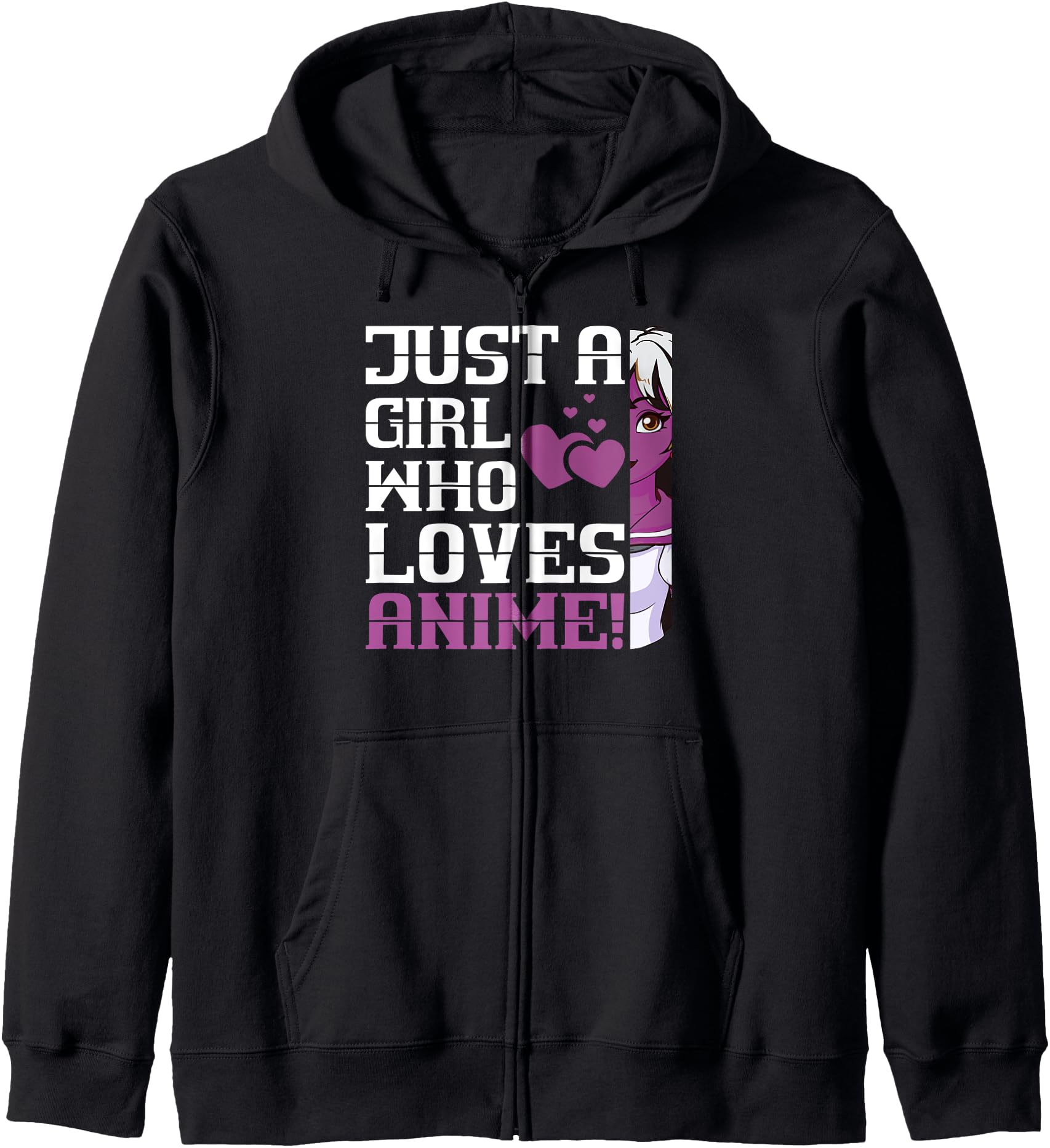 Just A Girl Who Loves Anime Gifts for Teen Girls Anime Hoodie