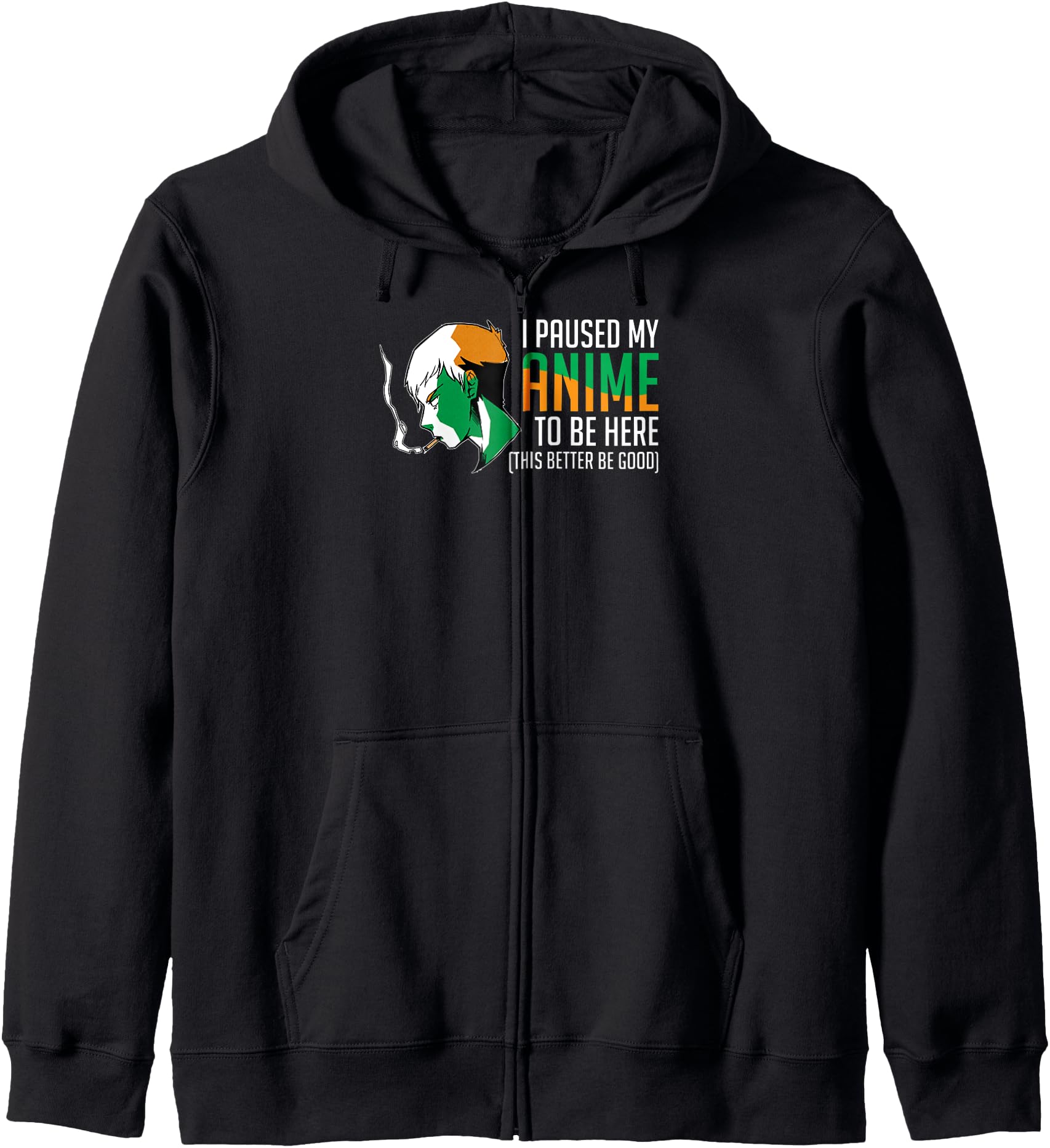 I Paused My Anime To Be Here Boys Girls Anime Manga Hoodie