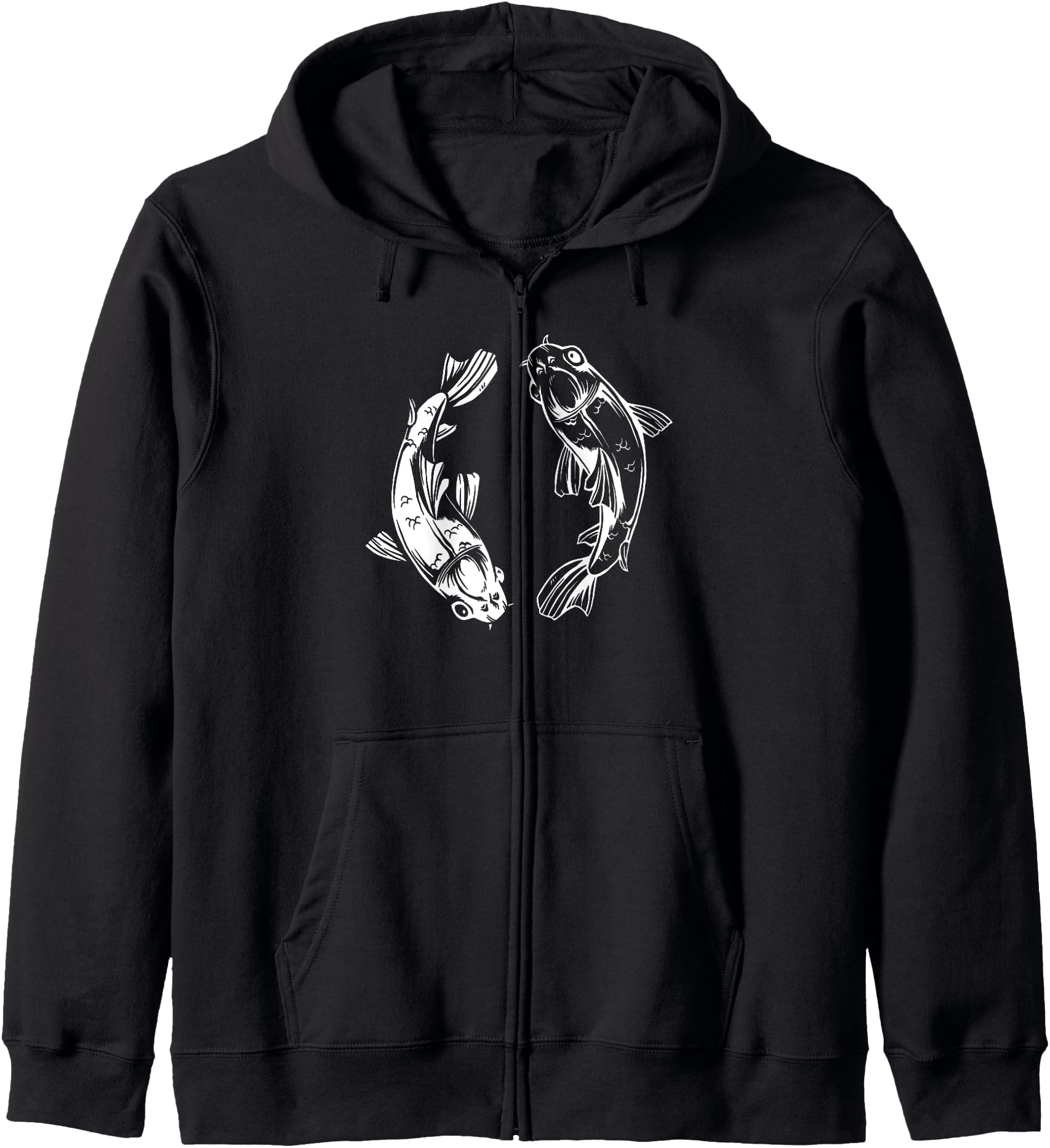 Koi Fish Japanese Carp Zip Hoodie