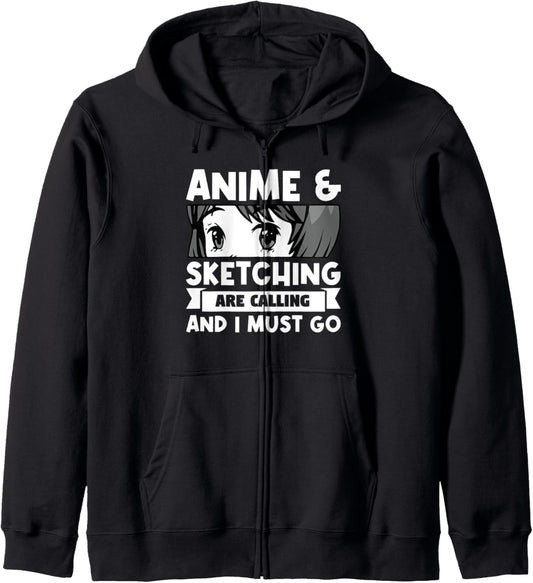 Anime & Sketching are calling and I must go Anime Hoodie