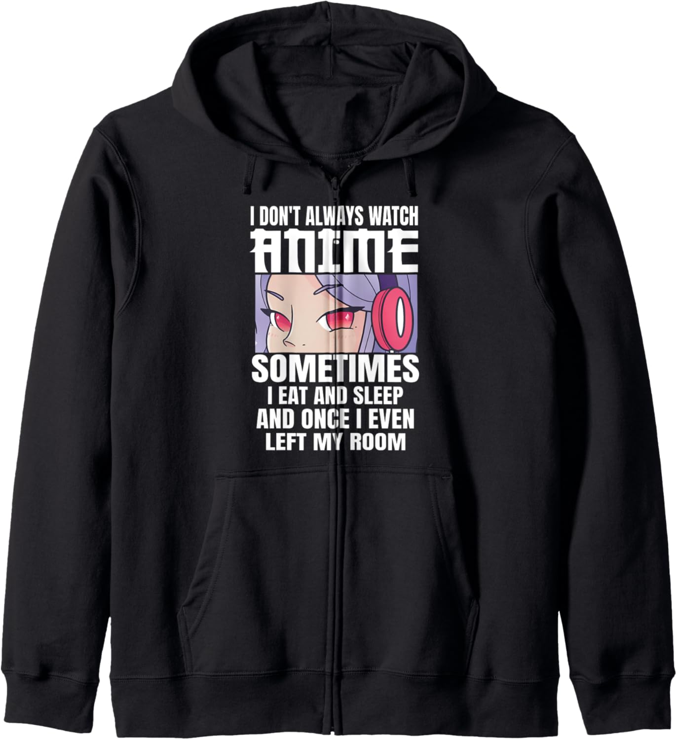 Anime Lovers Anime Art For Women Girls Boys Men Anime Manga Zip Hoodie