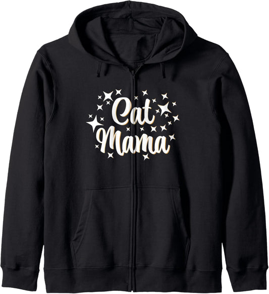 Cat Mama Zip Hoodie