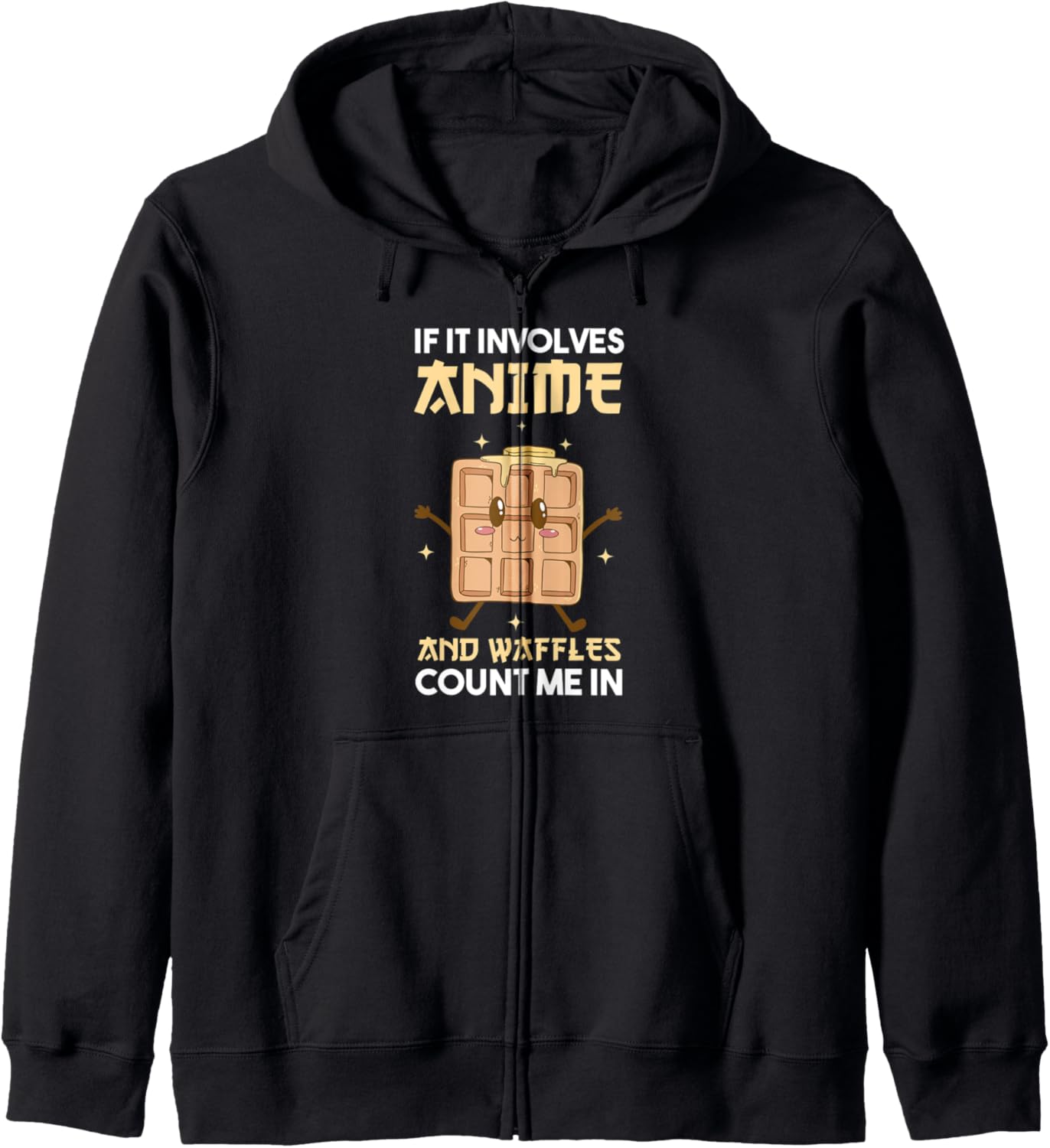 Waffles and Anime Hoodie