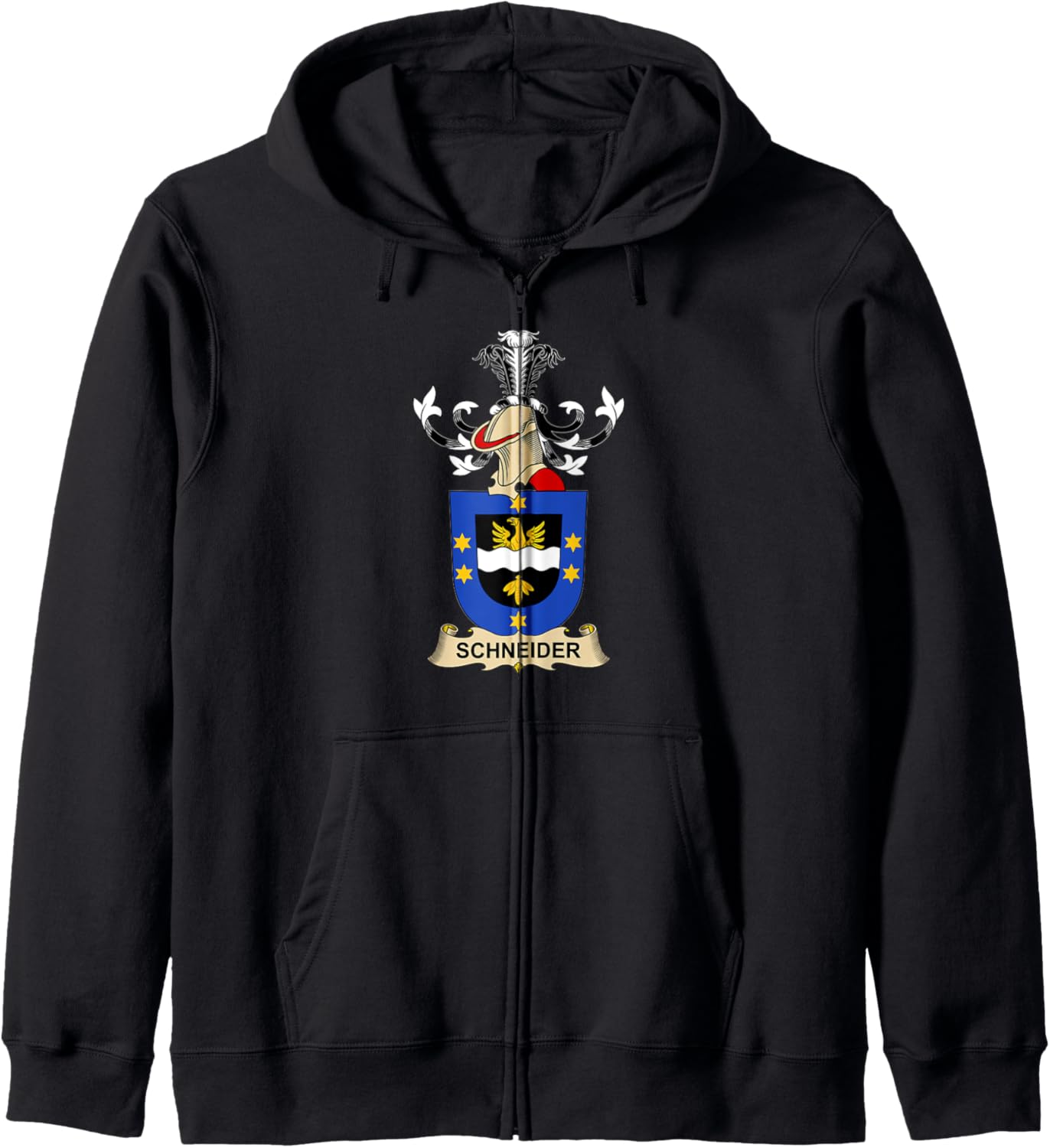 Schneider Coat of Arms - Family Crest Zip Hoodie