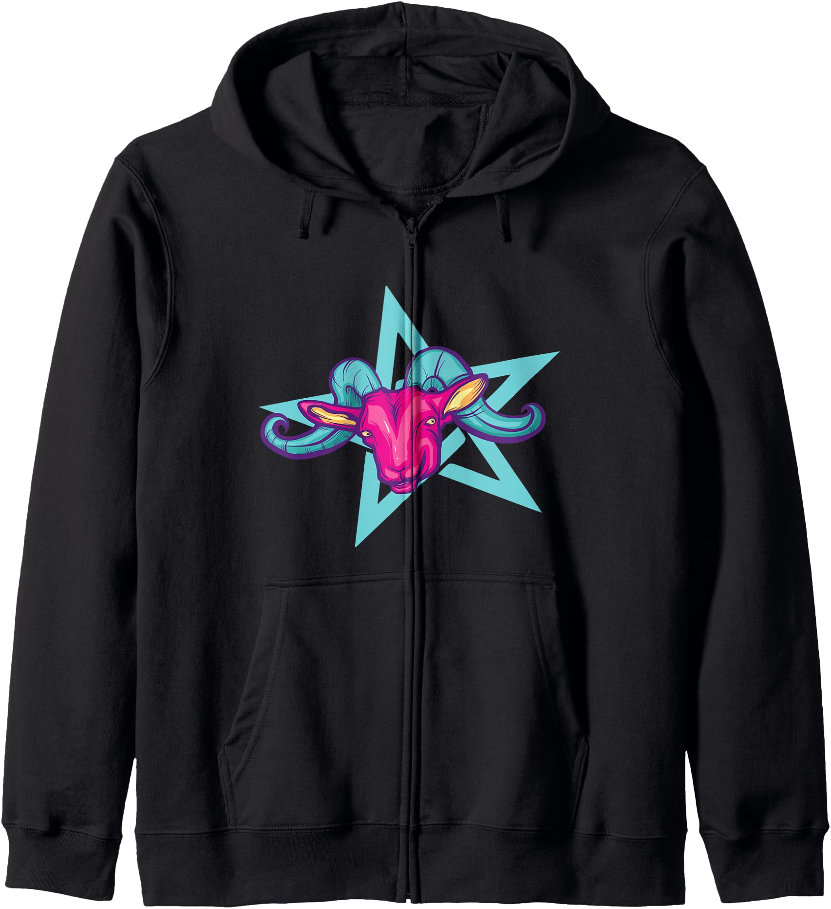 Pastel Goth Goat Pentagram Japanese Anime Kawaii Hoodie