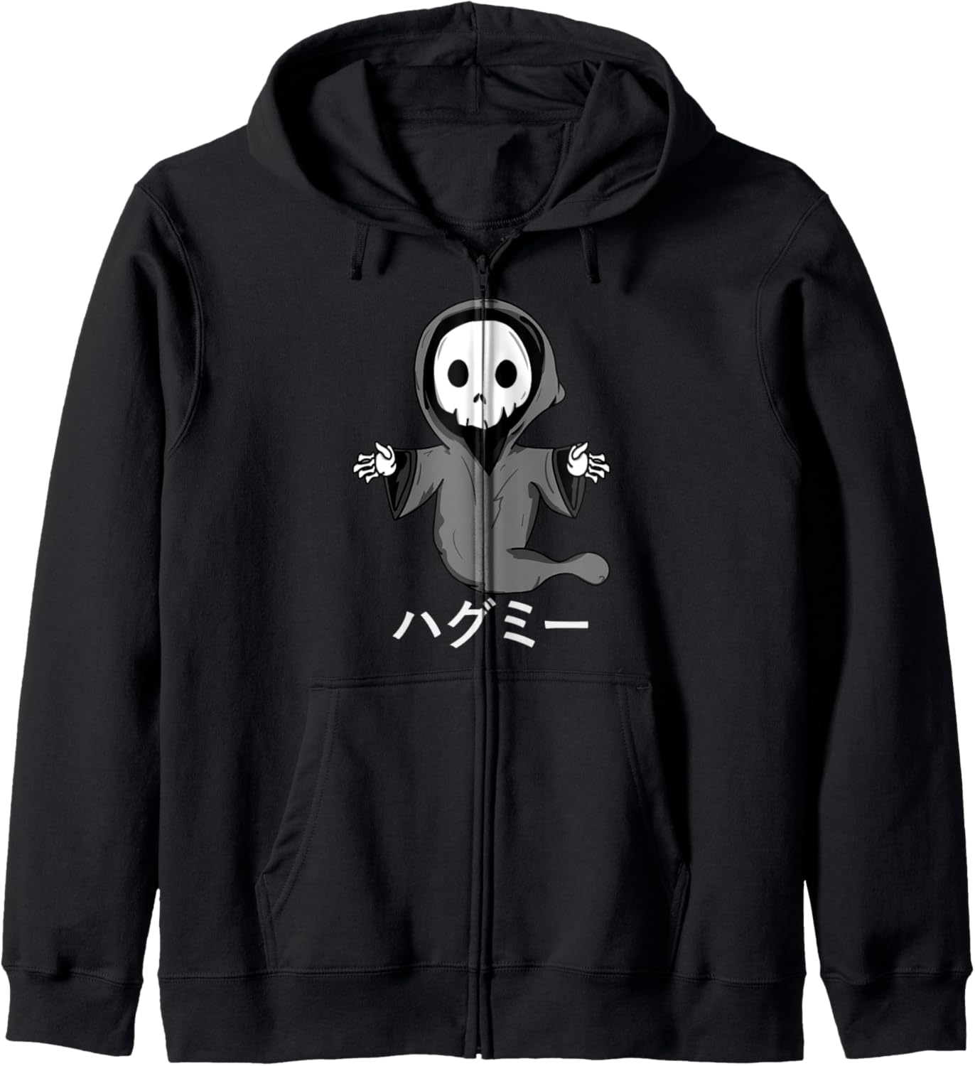 Kawaii Pastel Goth Cute Grim Reaper, Funny Anime Hugs Hoodie