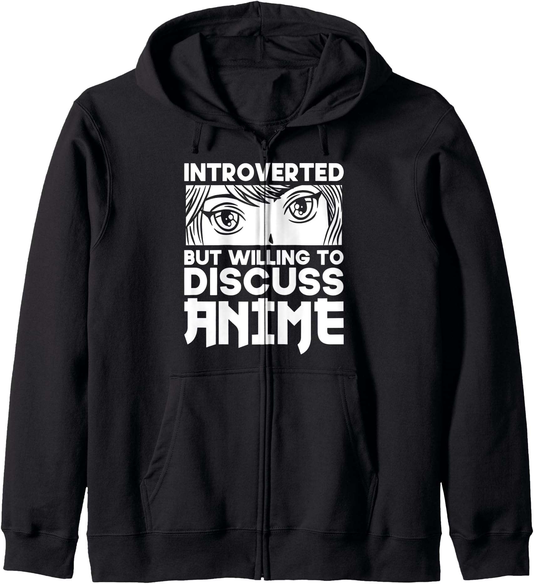 Funny Manga Introverted But Willing To Discuss Anime Hoodie