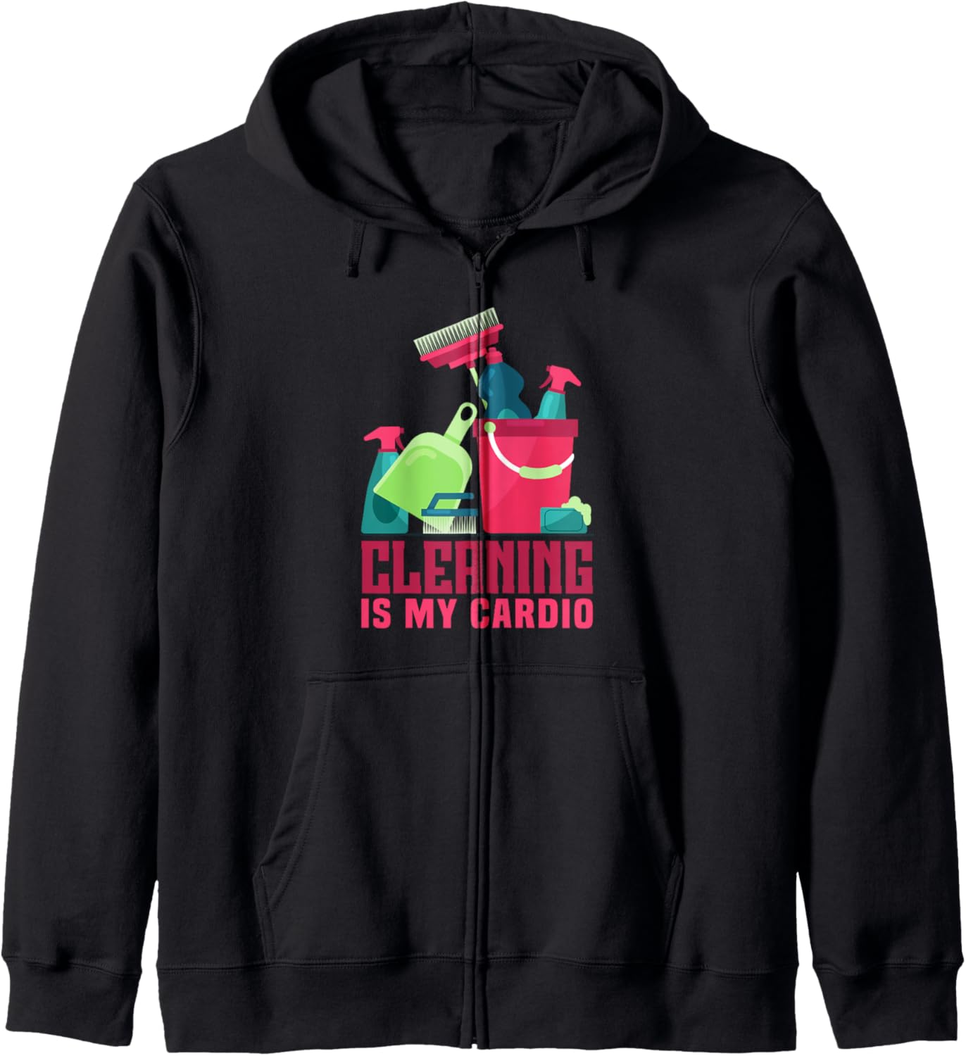 Job Housekeeper Housekeeping Cleaning Lady Zip Hoodie