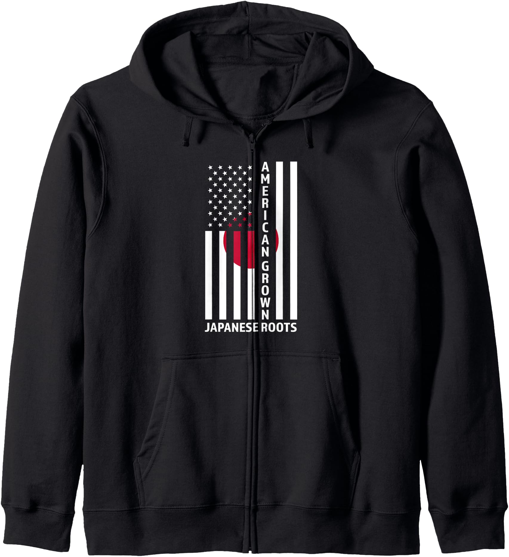American grown Japanese roots Japan Japanese Zip Hoodie