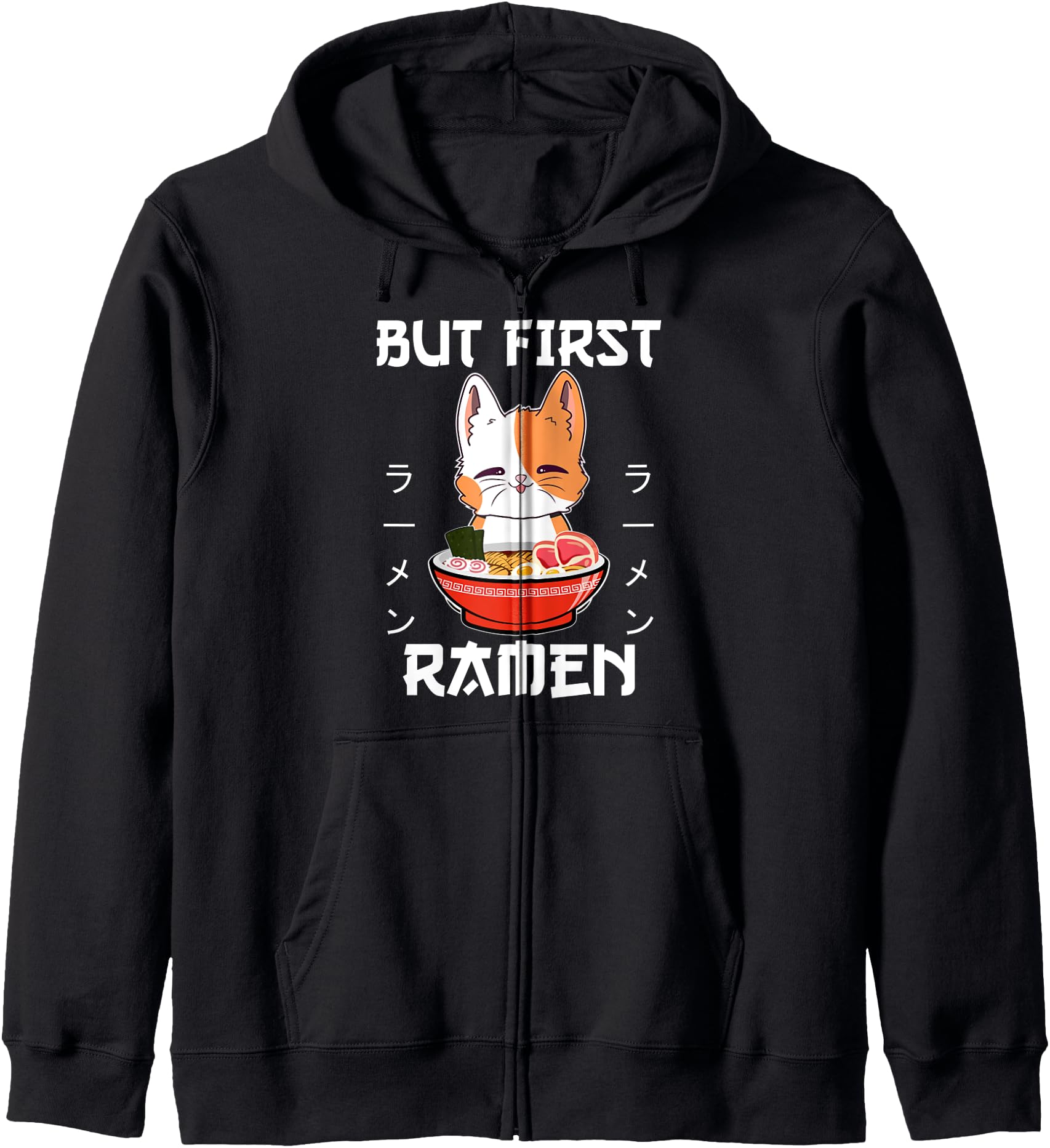 Kawaii Neko Ramen Lover Japanese Noodle Anime Hoodie