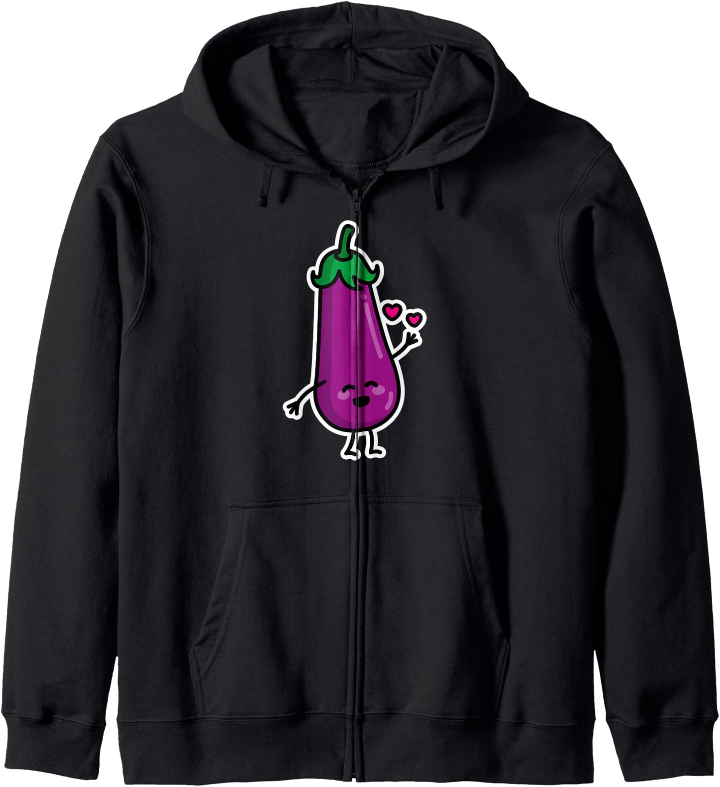 Eggplant peach adult sexting couples sex Japanese Kawaii Zip Hoodie