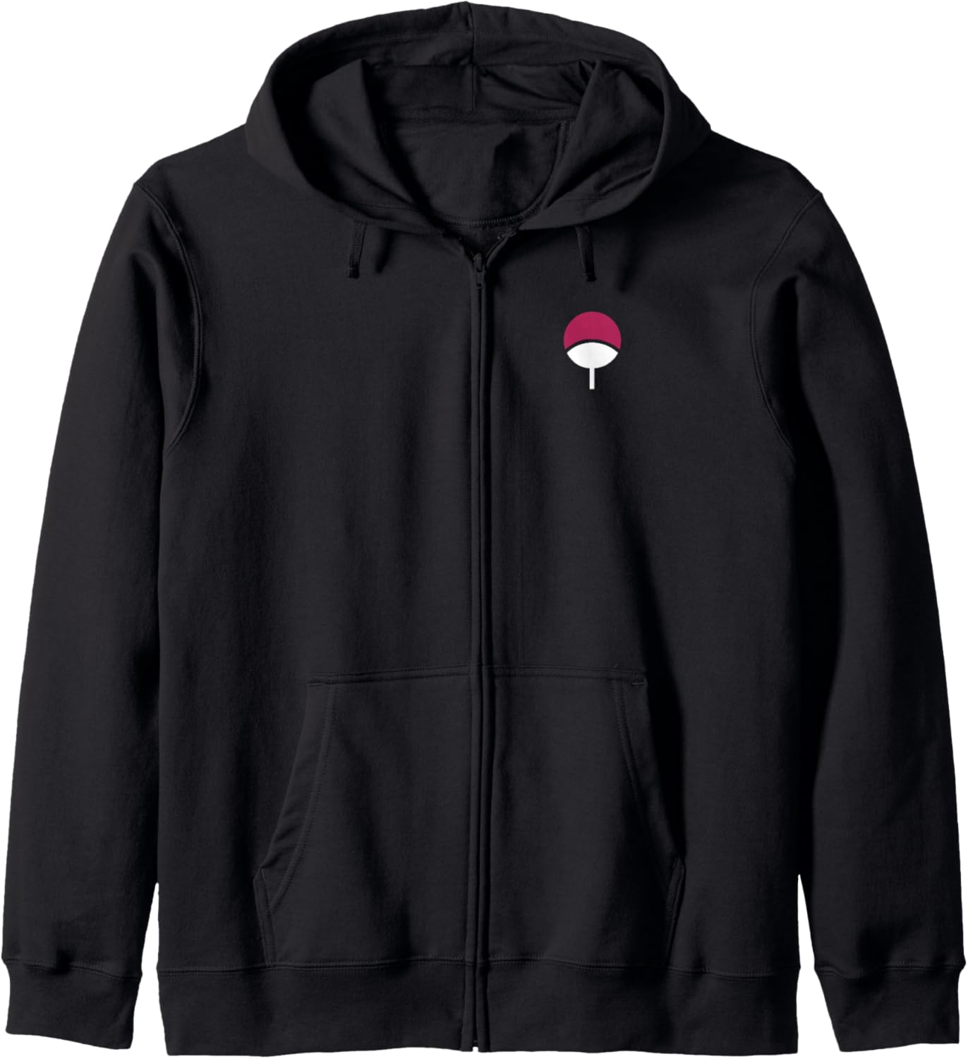 Naruto Shippuden Sasuke Uchiha Icon Front and Back Anime Zip Hoodie